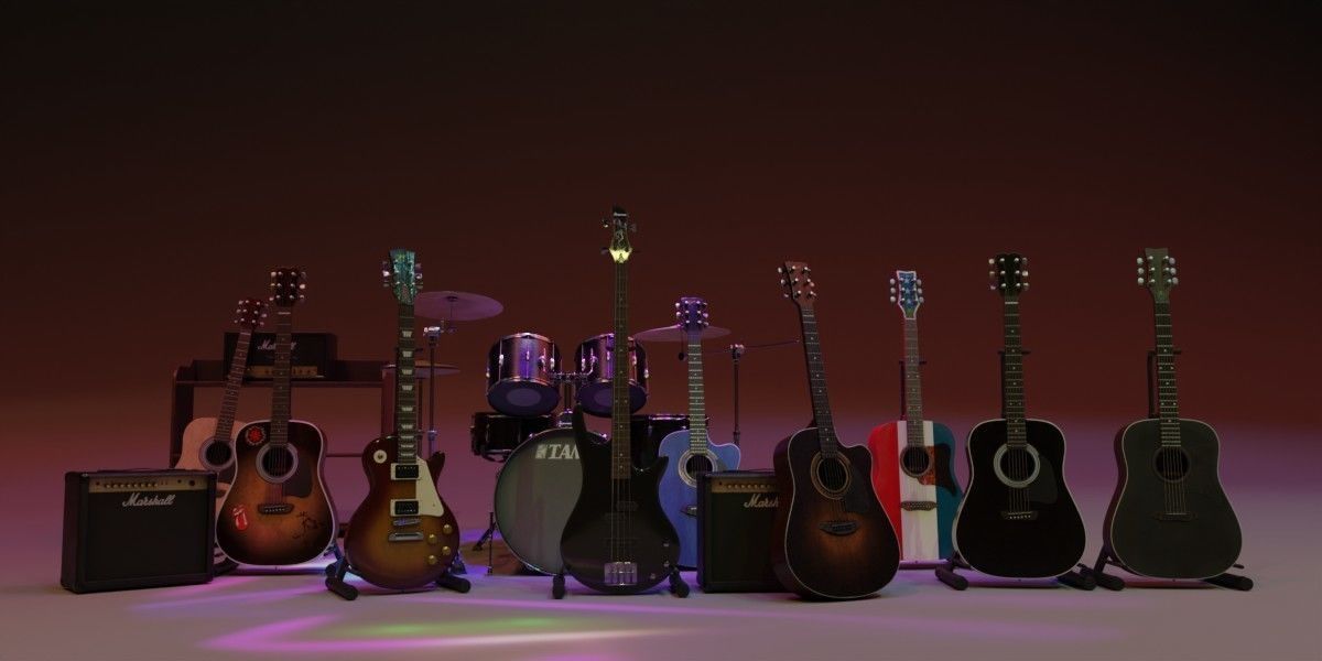 Musical Instruments 3D model_33