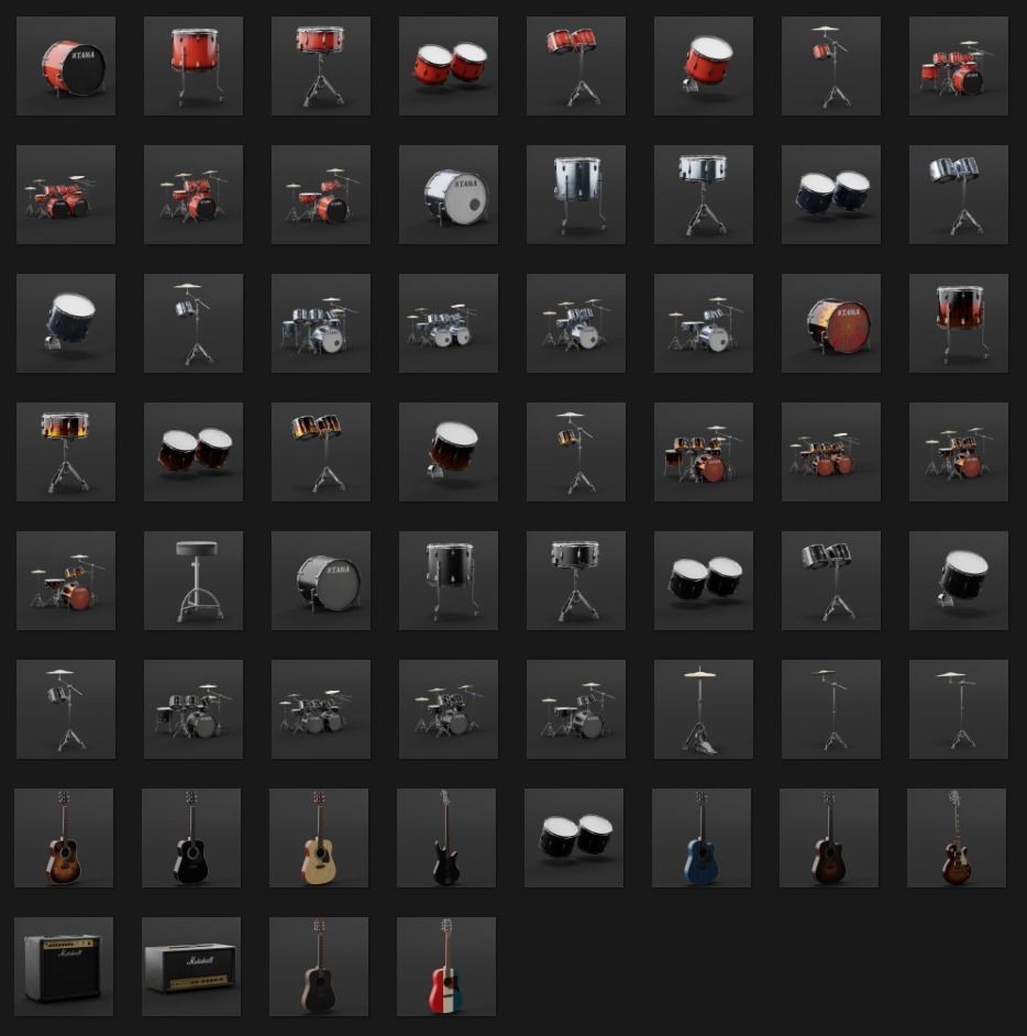 Musical Instruments 3D model_5