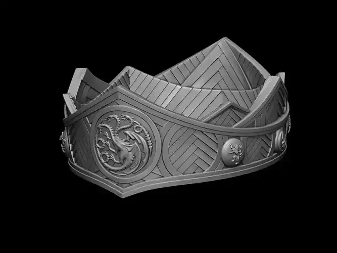 Viserys Targaryen Crown 3d digital download 3D print model