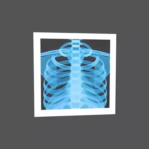 X-Ray Emoji v1 001 Low-poly 3D model