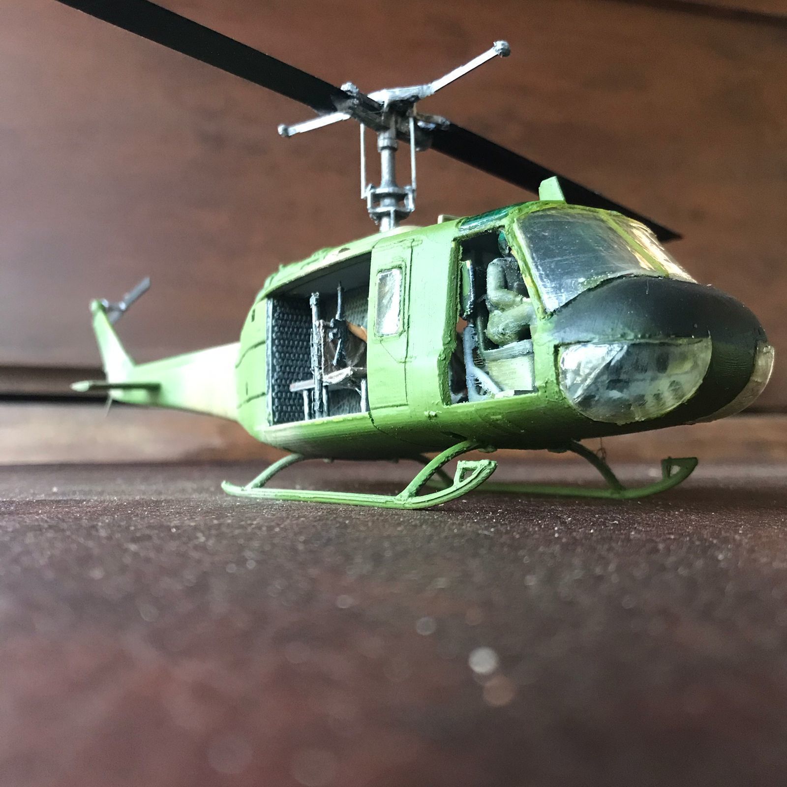 HUEY UH1H HELICOPTER  PRINTABLE ASSEMBLY KIT SCALE 1 48 3D print model_4