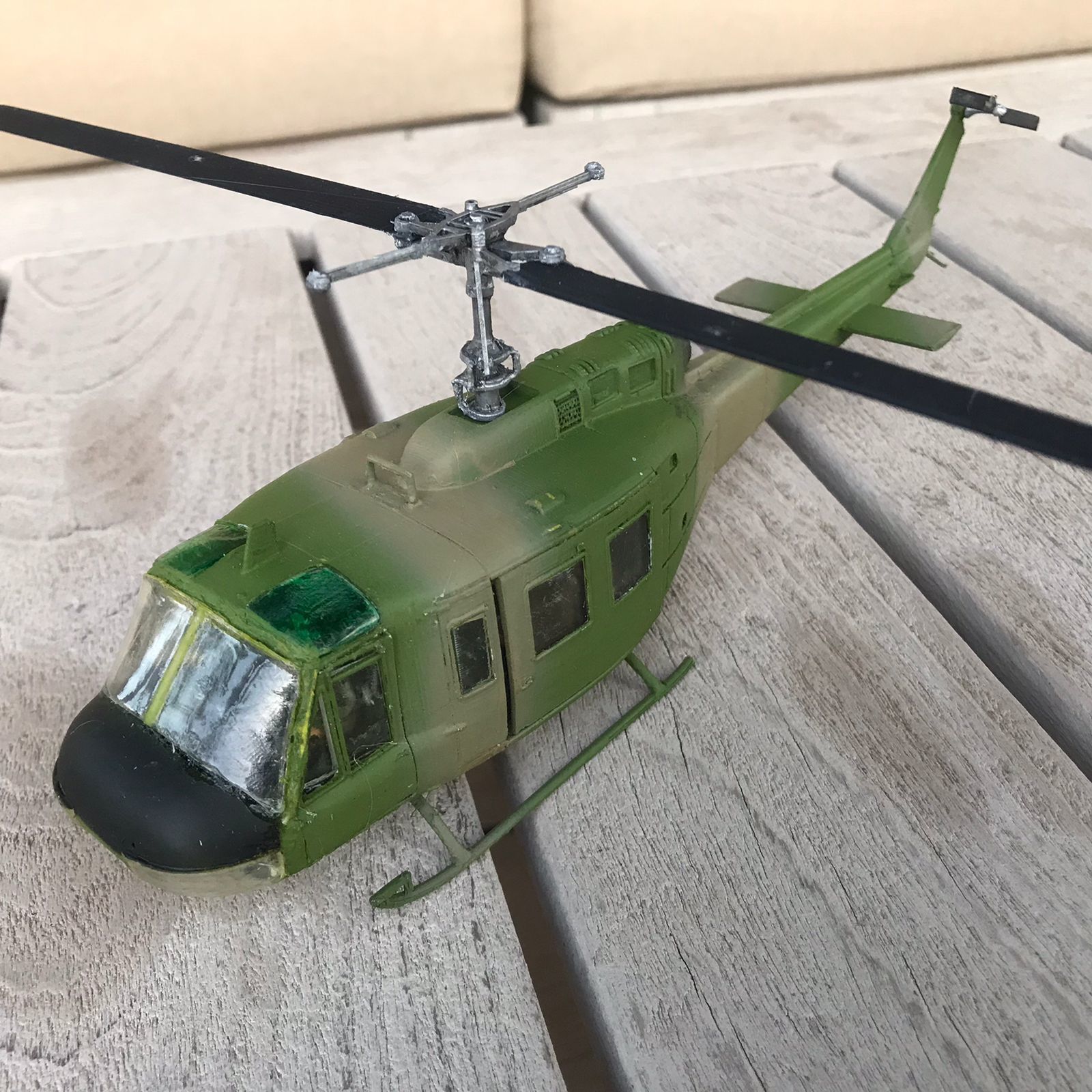 HUEY UH1H HELICOPTER  PRINTABLE ASSEMBLY KIT SCALE 1 48 3D print model_15