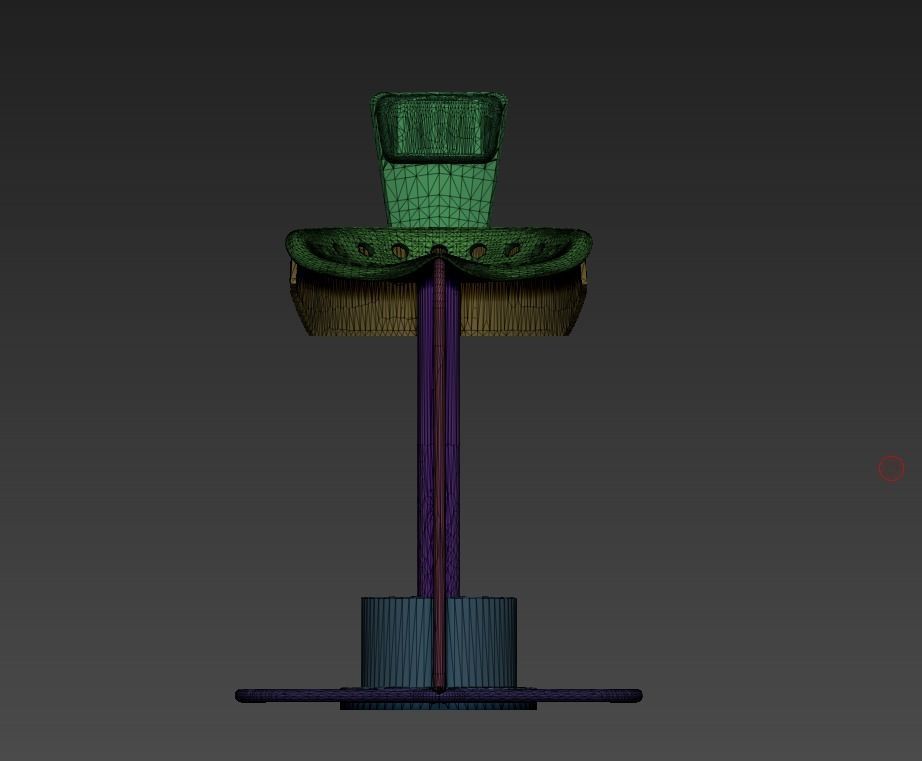 Millennium Falcon Chair for Cockpit Jazzinc upgrade 6th Scale  3D model_11