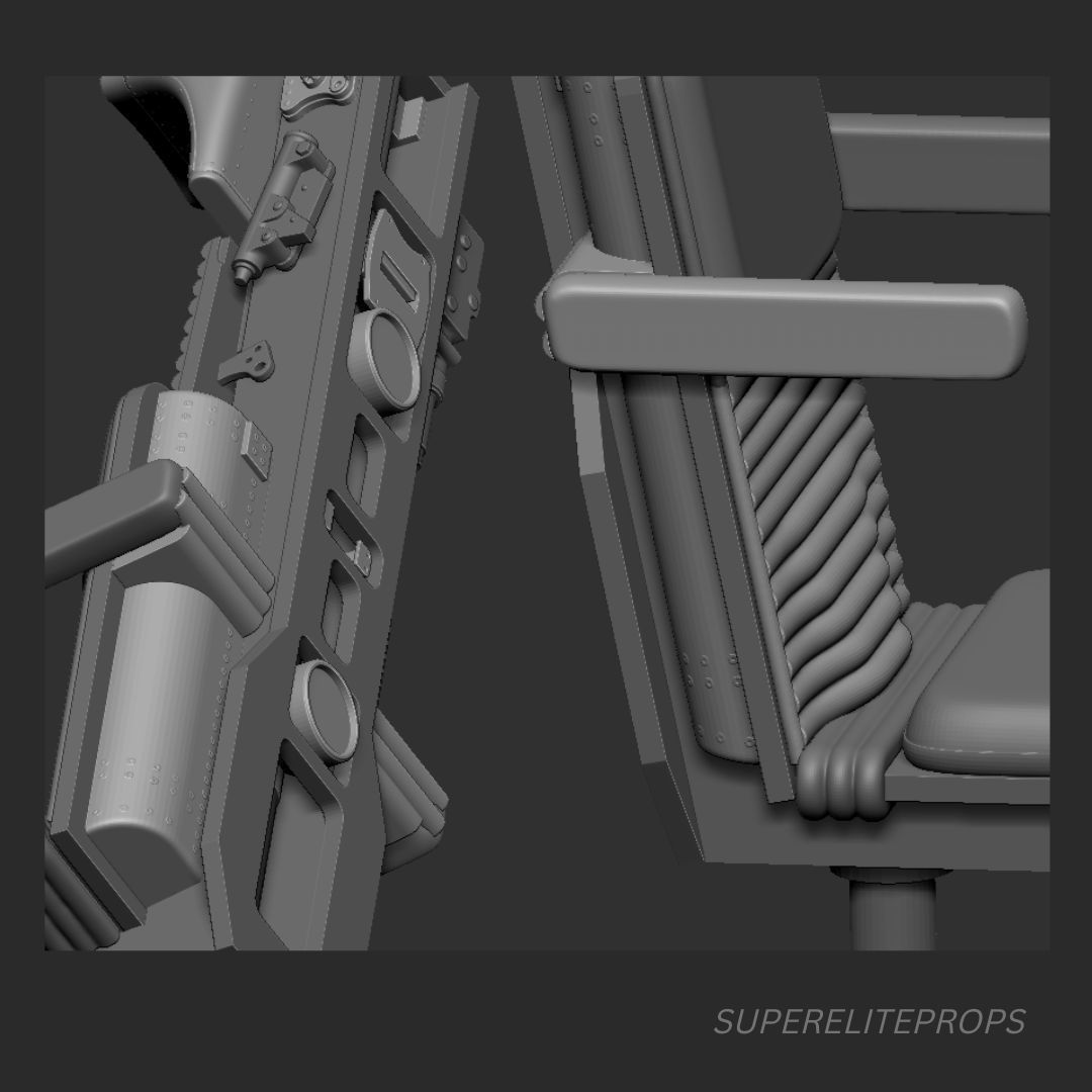 Millennium Falcon Chair for Cockpit Jazzinc upgrade 6th Scale  3D model_4