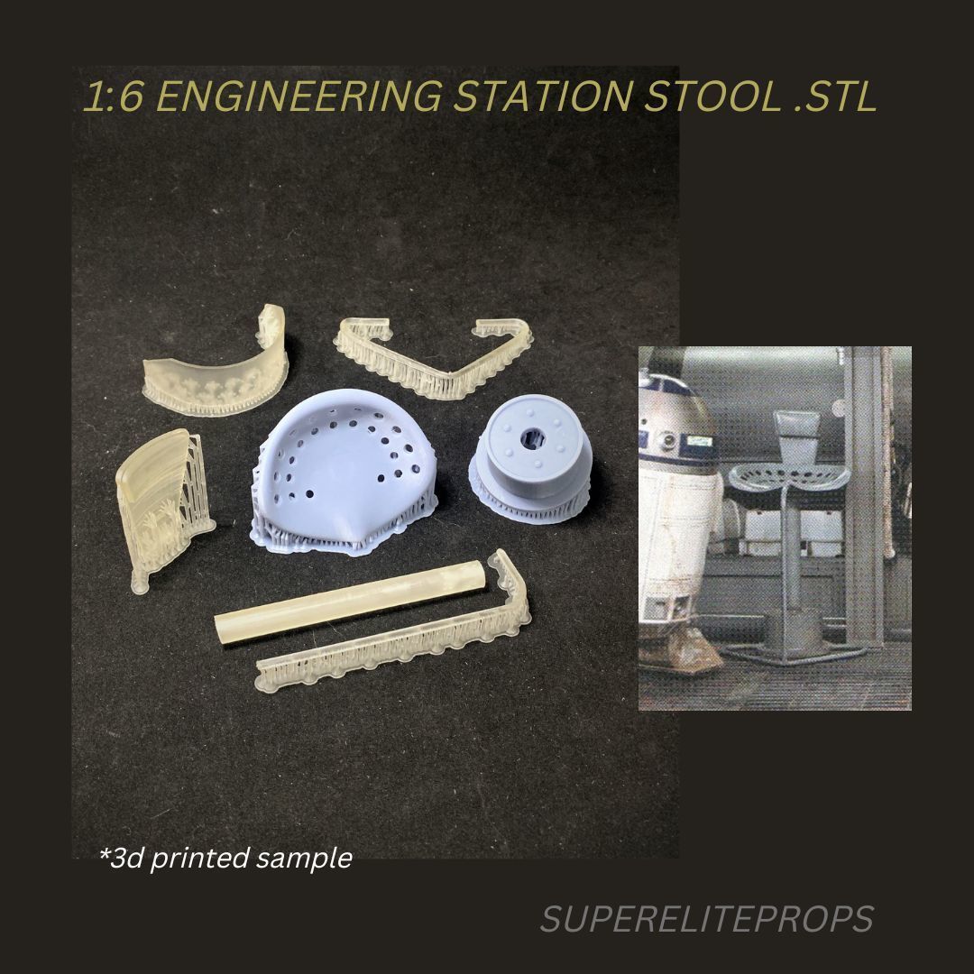 Millennium Falcon Chair for Cockpit Jazzinc upgrade 6th Scale  3D model_6