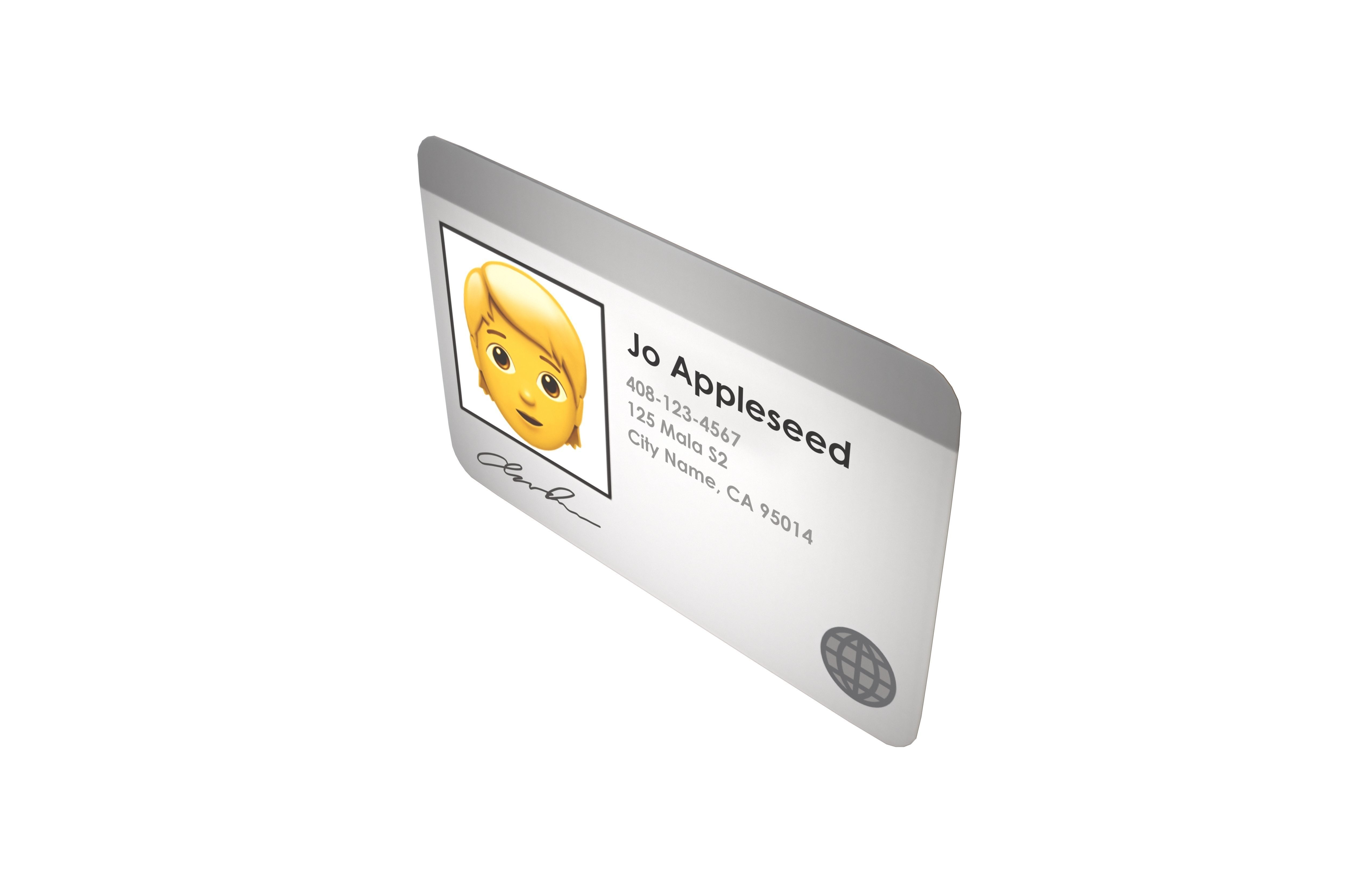 3D model Identification Card Emoji v1 001 VR / AR / lowpoly CGTrader