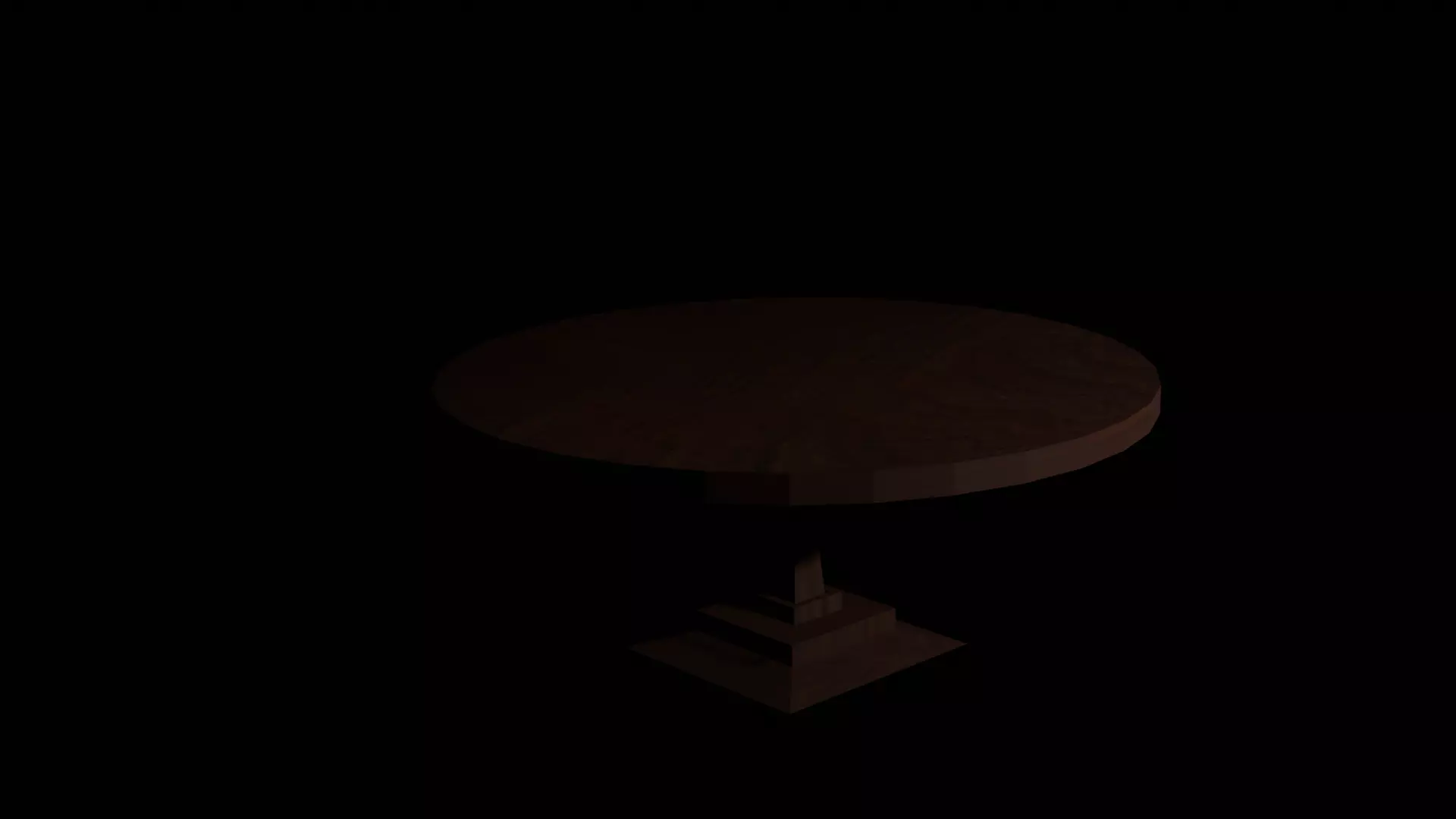Round Table Free low-poly 3D model