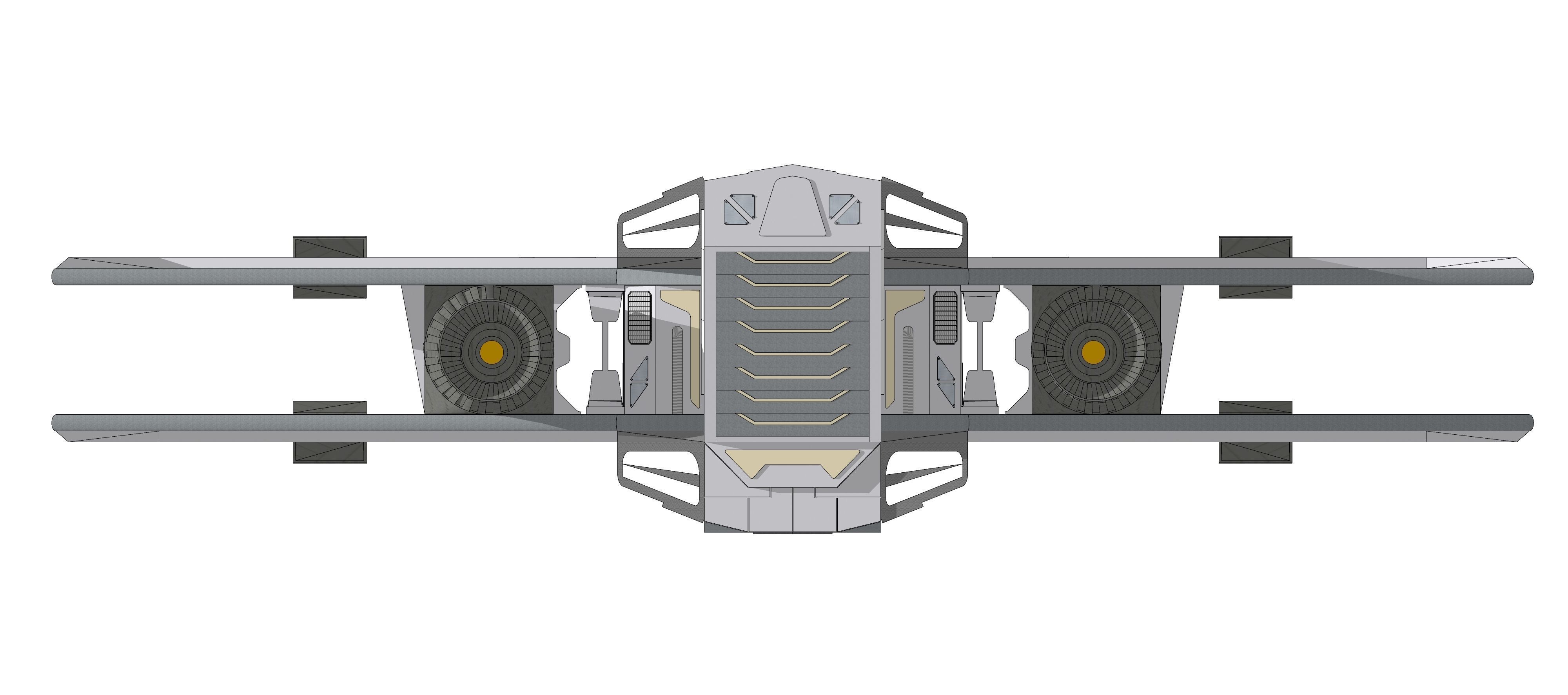 Sci-fi Neo Spacecraft 002 3D model_19