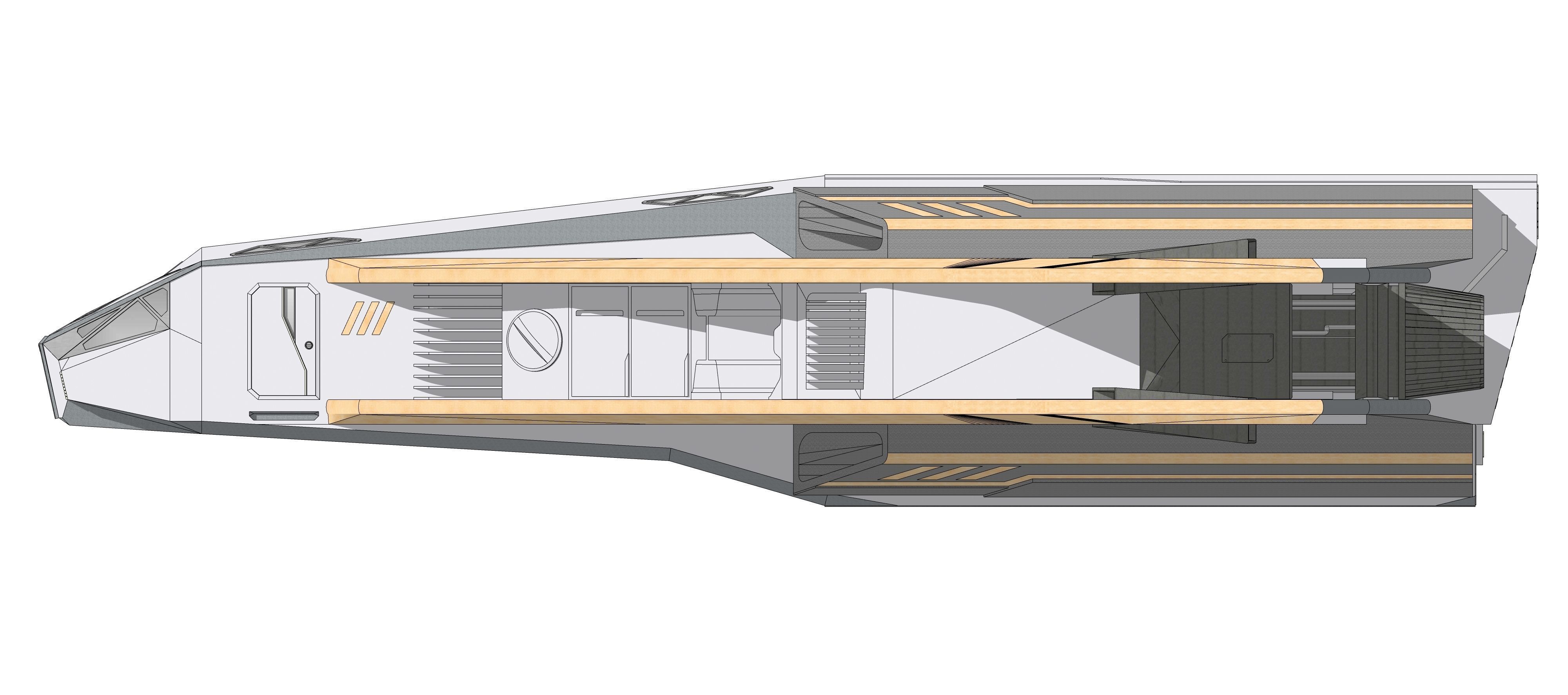 Sci-fi Neo Spacecraft 002 3D model_18