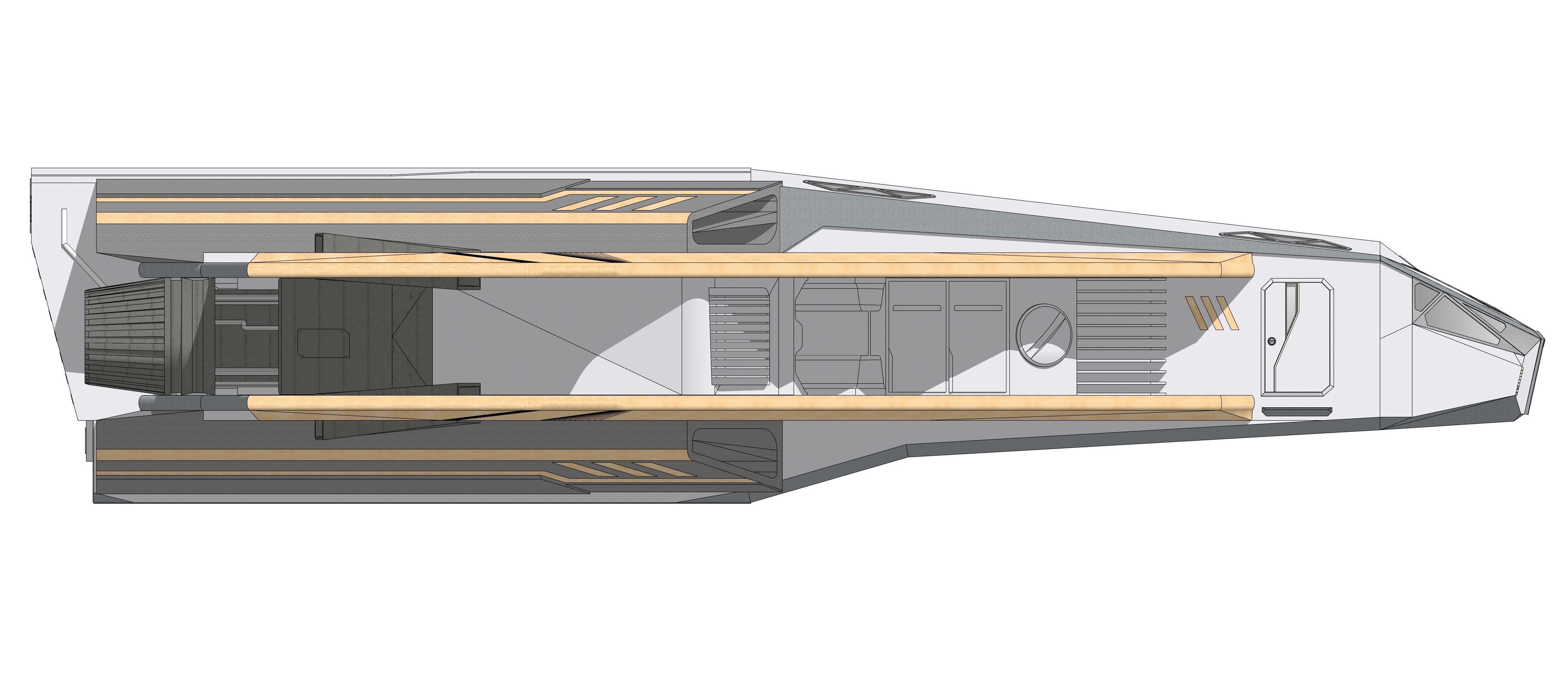 Sci-fi Neo Spacecraft 002 3D model_20