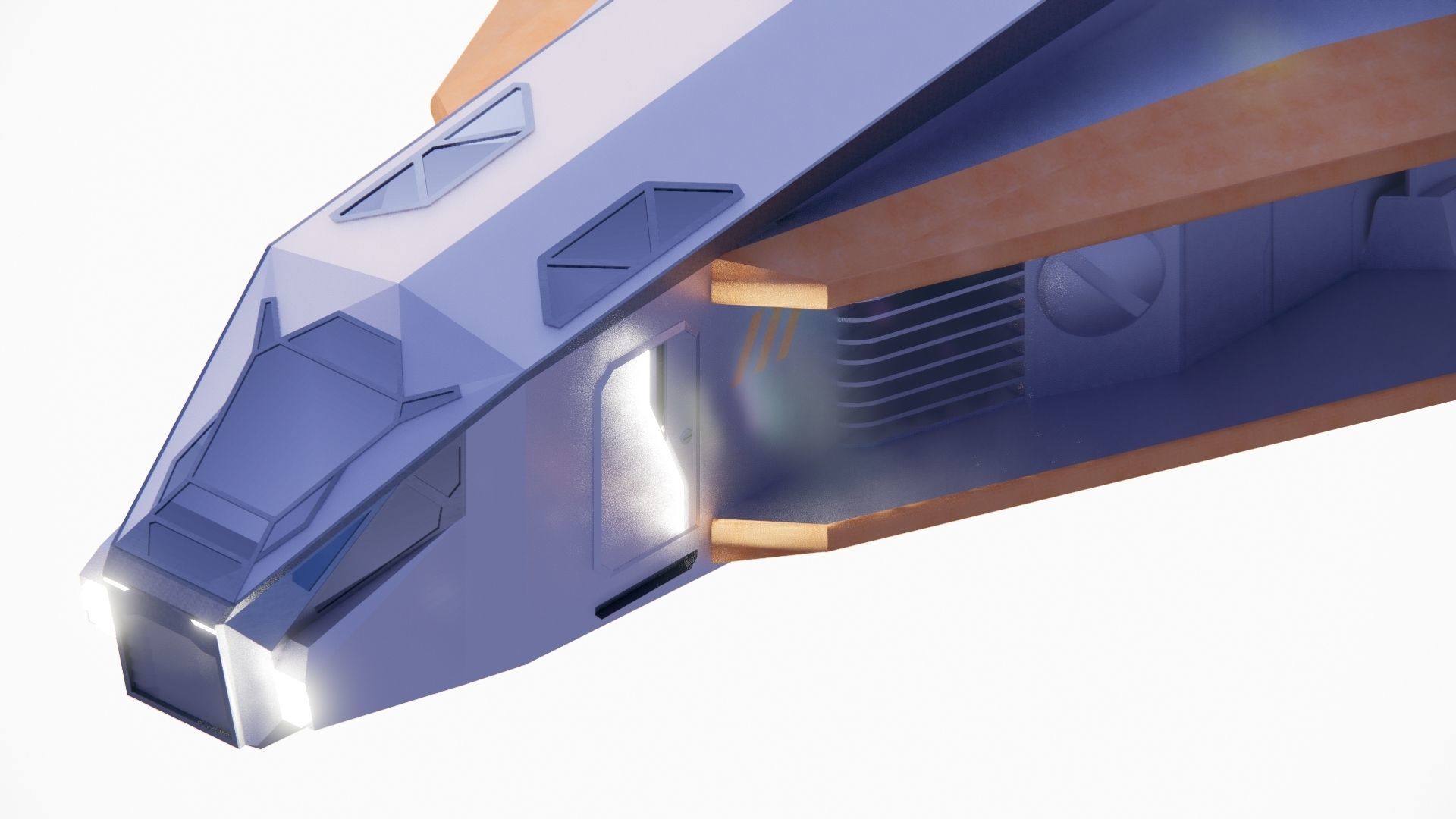 Sci-fi Neo Spacecraft 002 3D model_3