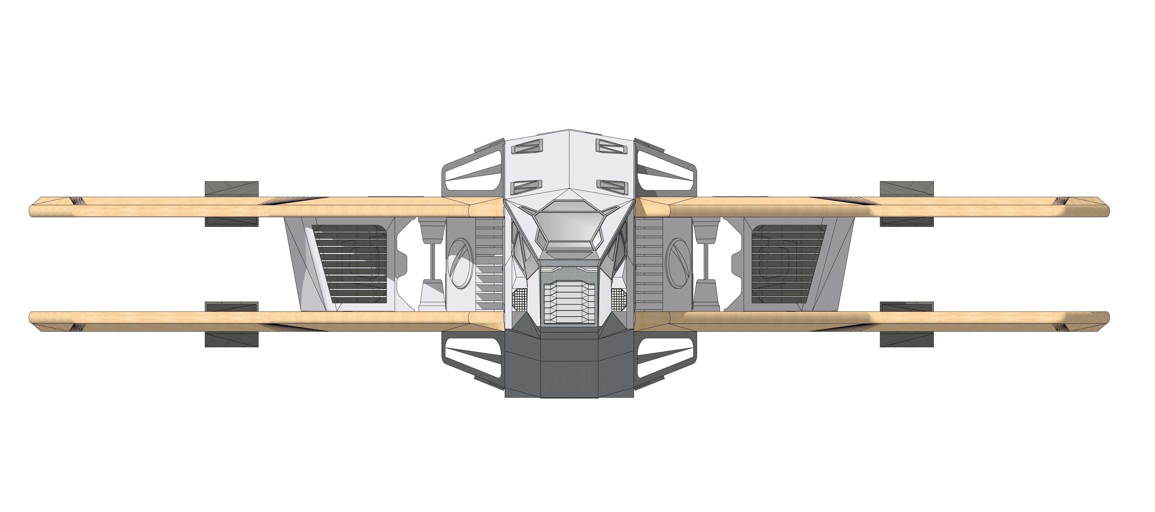 Sci-fi Neo Spacecraft 002 3D model_13