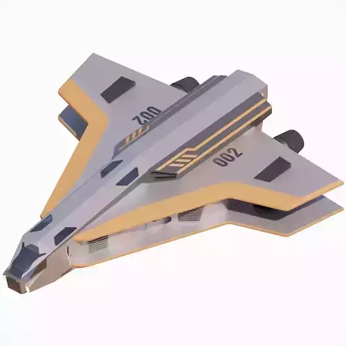 Sci-fi Neo Spacecraft 002 3D model