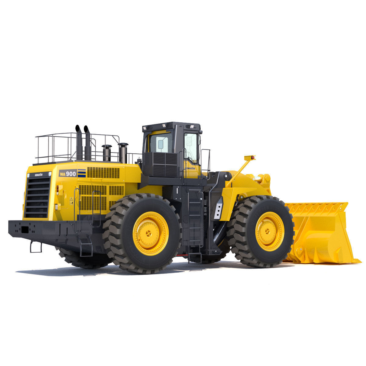 Wheel loader Komatsu  WA900 3D model_2