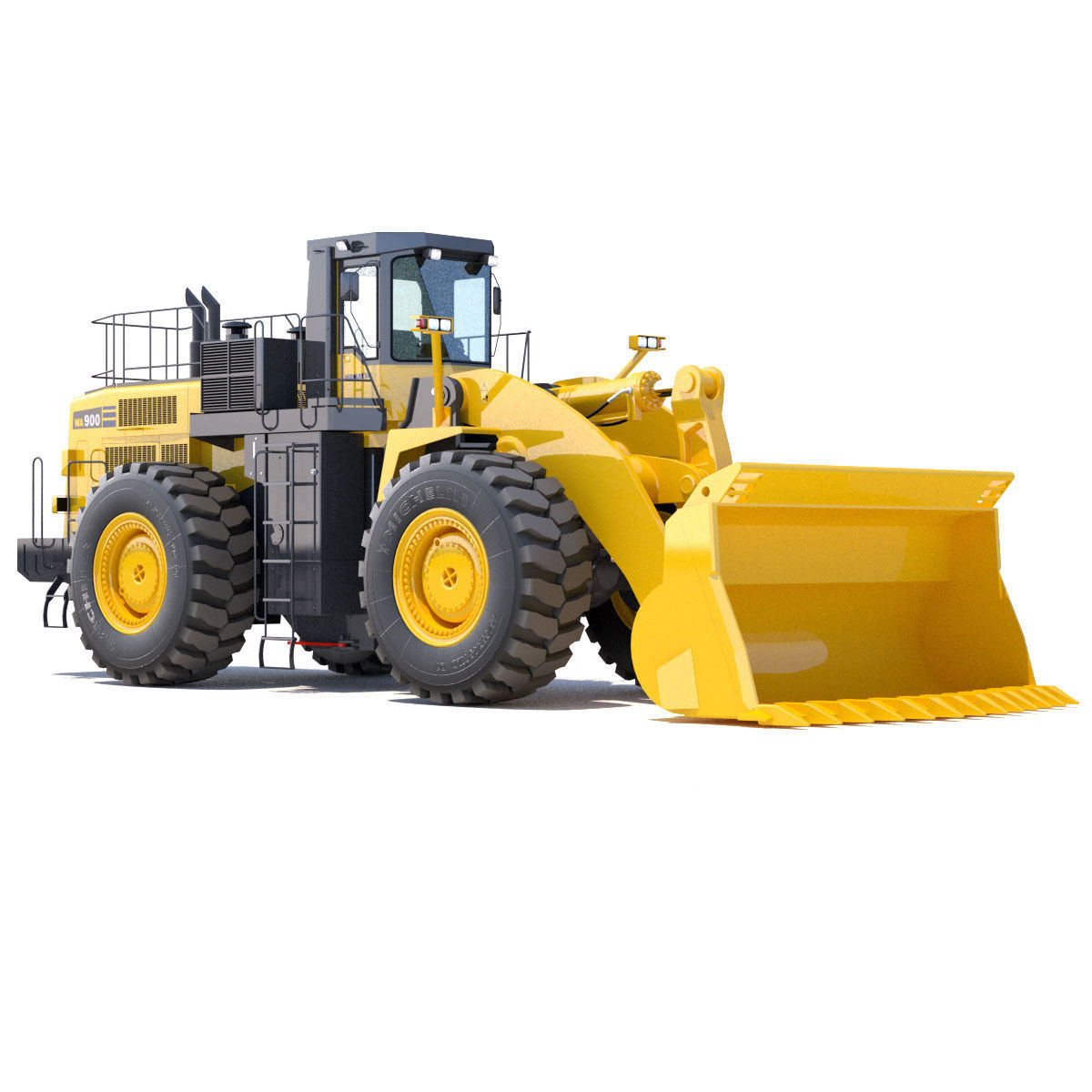 Wheel loader Komatsu  WA900 3D model_4