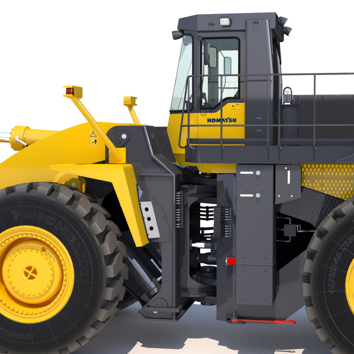 Wheel loader Komatsu  WA900 3D model_10