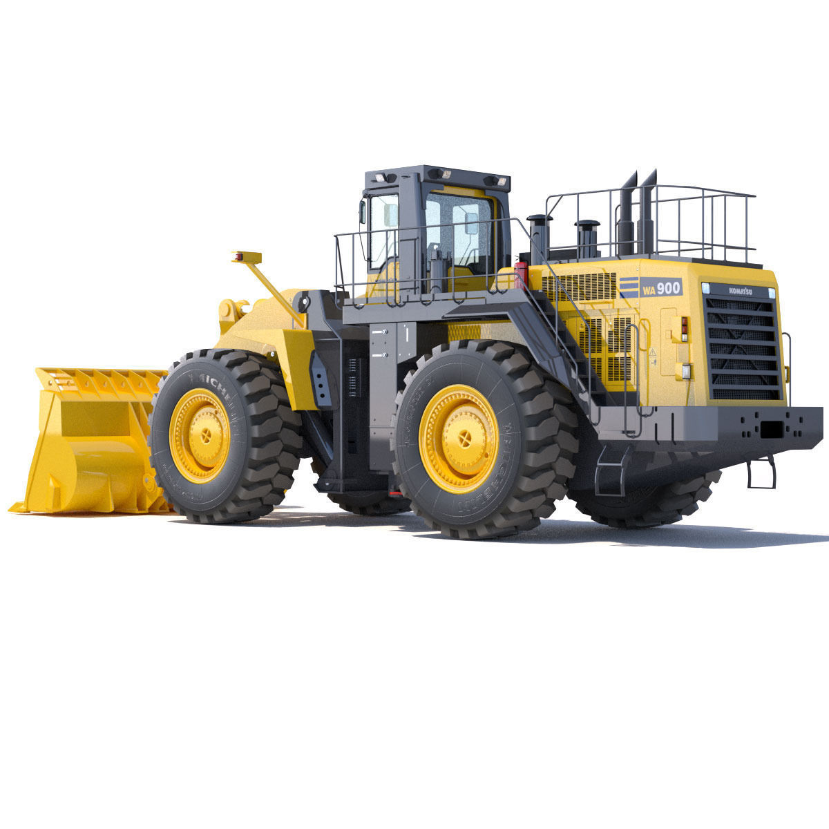 Wheel loader Komatsu  WA900 3D model_3