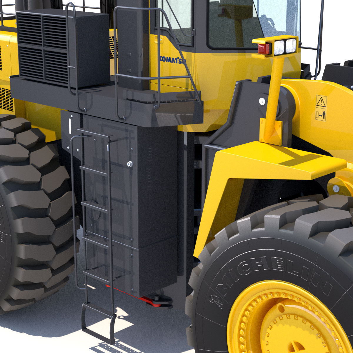 Wheel loader Komatsu  WA900 3D model_15