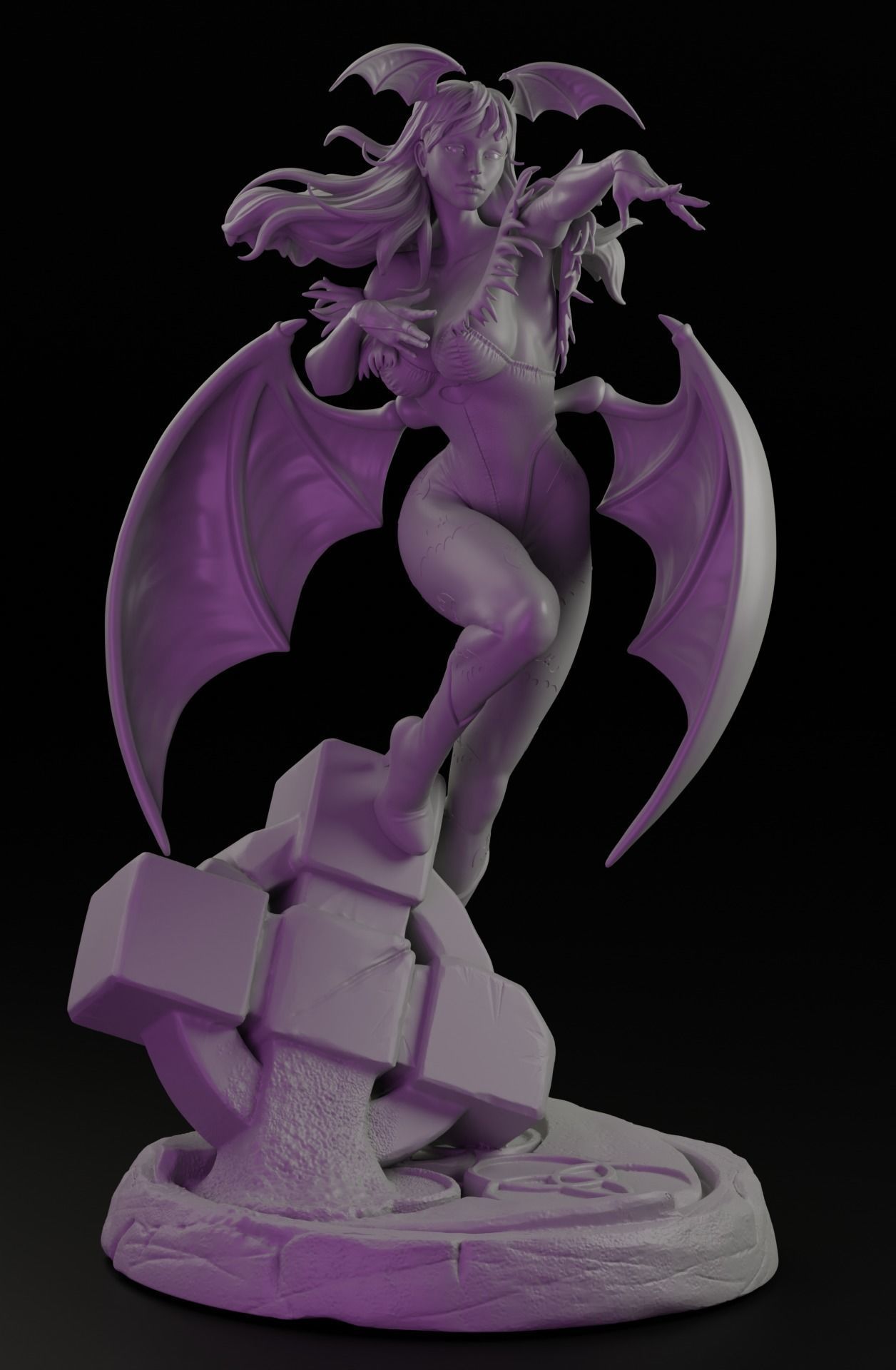 Morrigan Aesland 3D print model_4