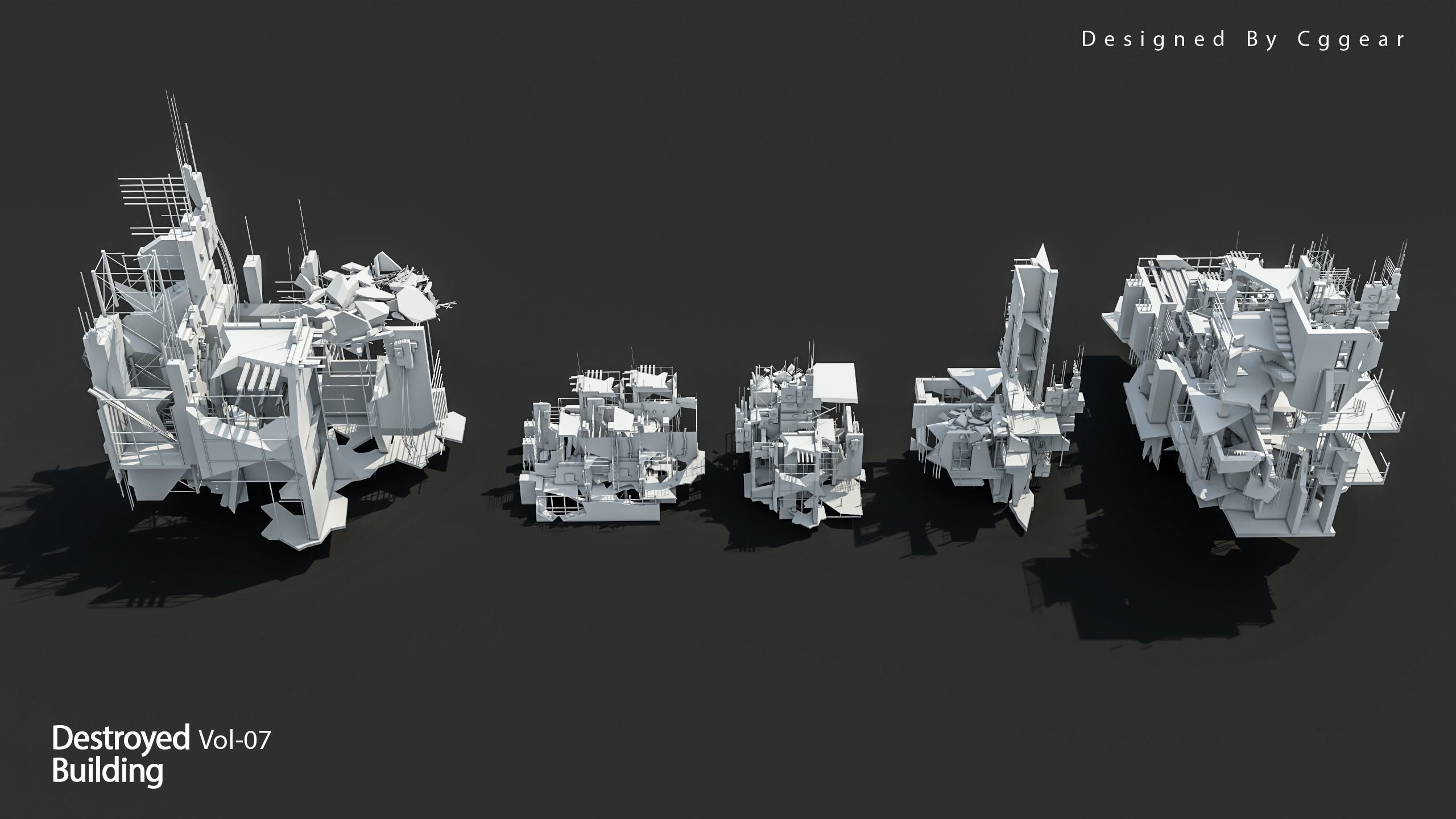 40 Destroyed Building Vol 07 3D model_8