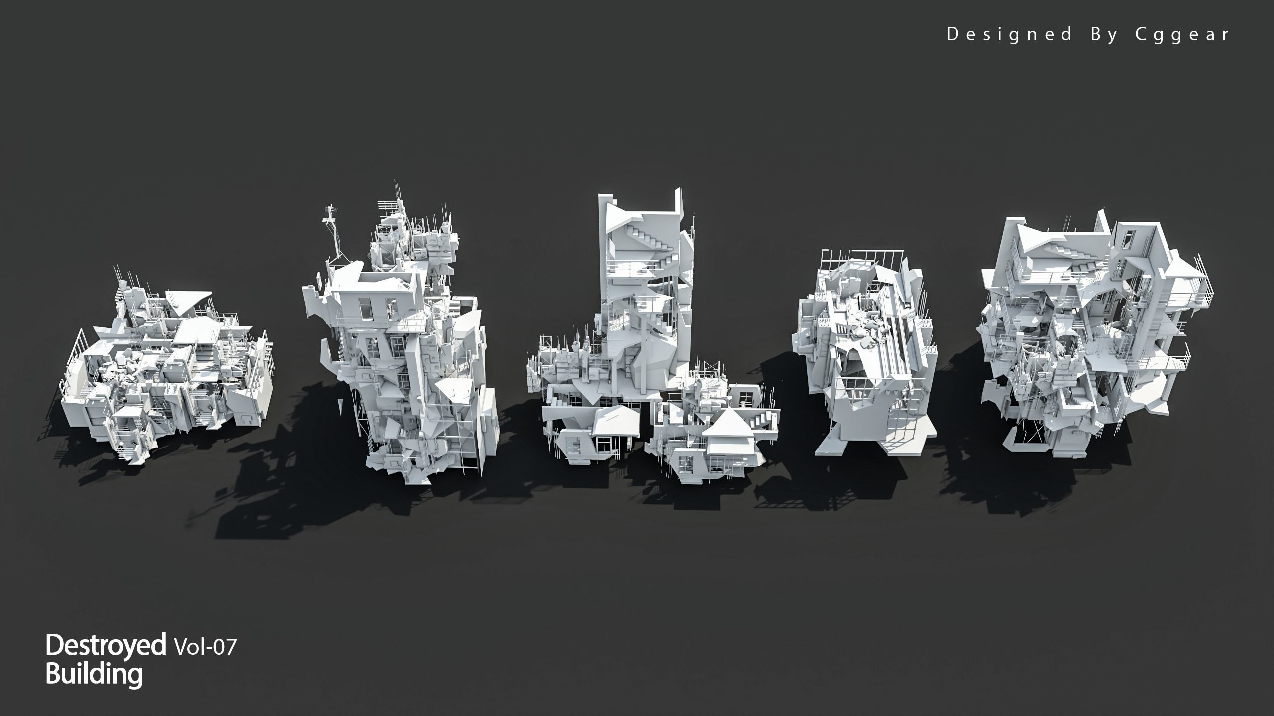 40 Destroyed Building Vol 07 3D model_3