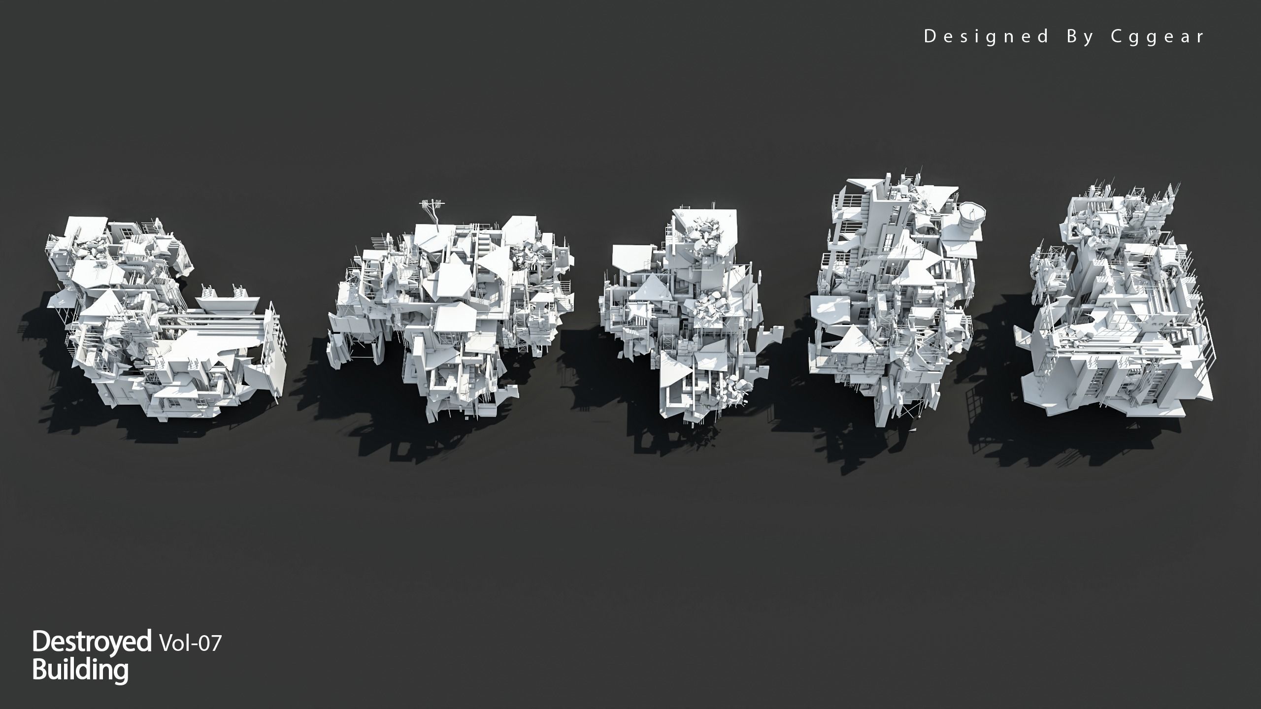40 Destroyed Building Vol 07 3D model_2