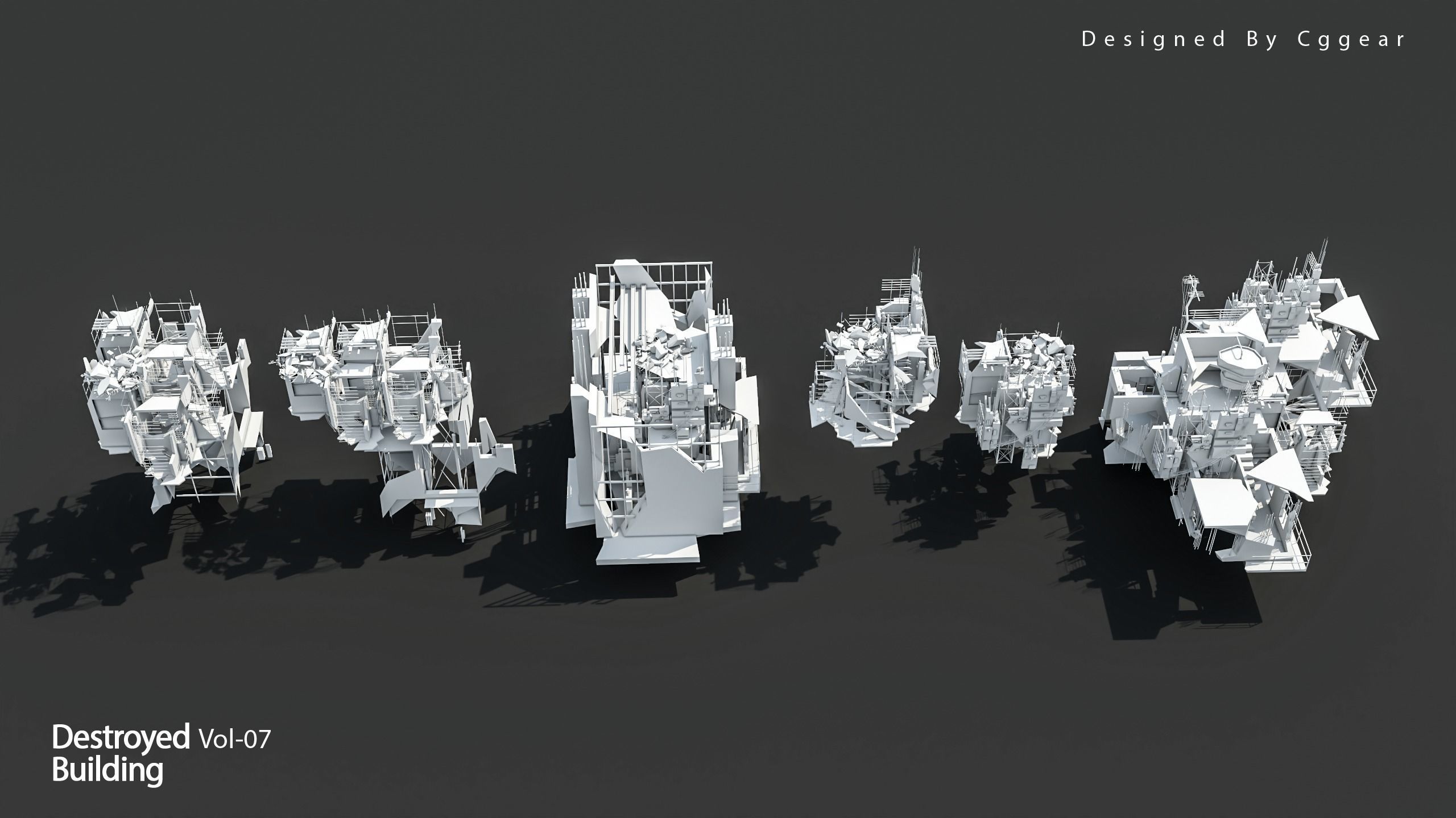 40 Destroyed Building Vol 07 3D model_7