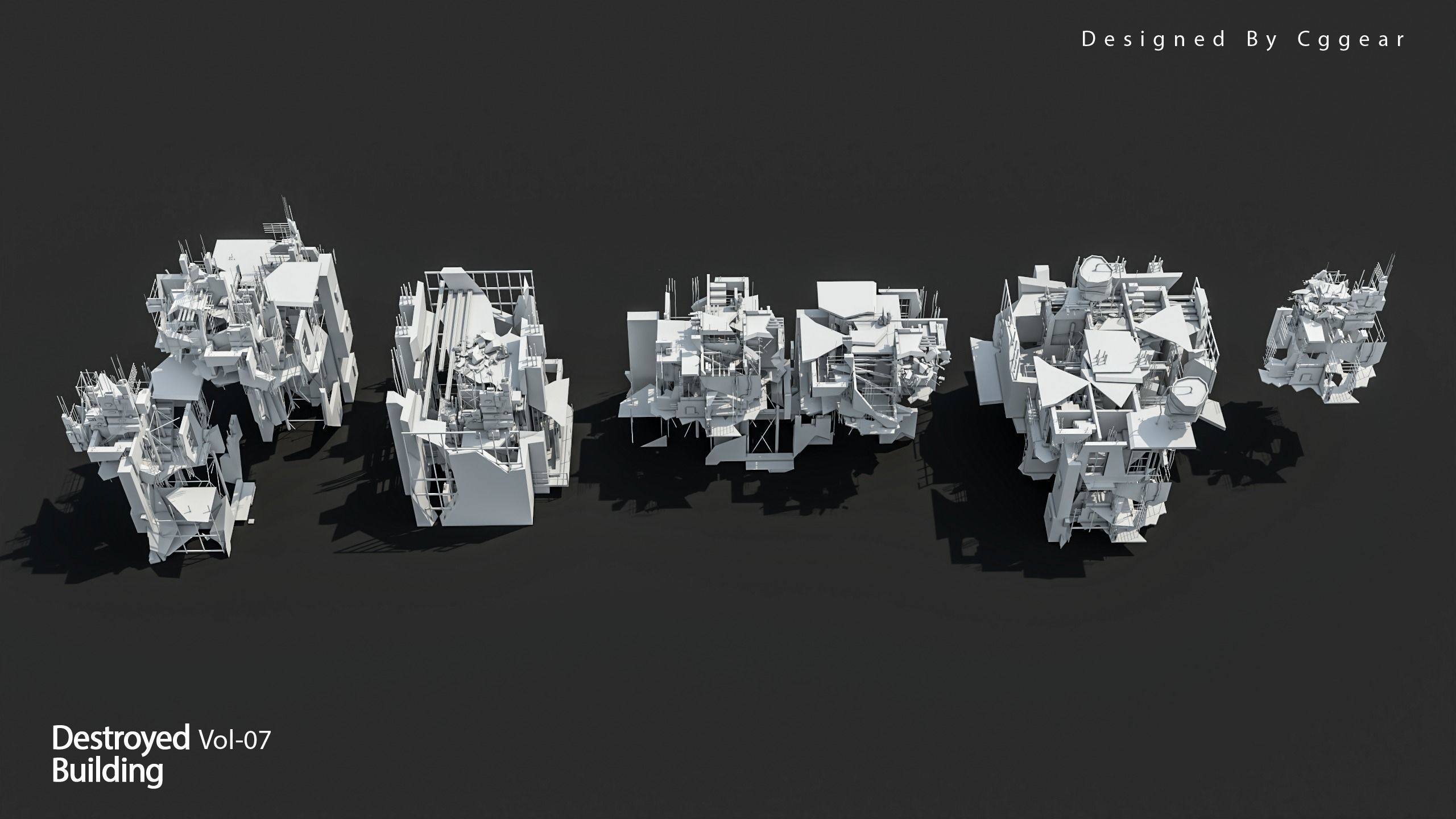 40 Destroyed Building Vol 07 3D model_6