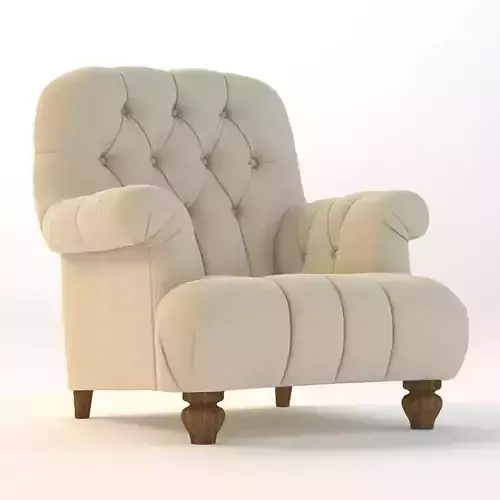 1860 Napoleonic Tufted Upholstered Chair