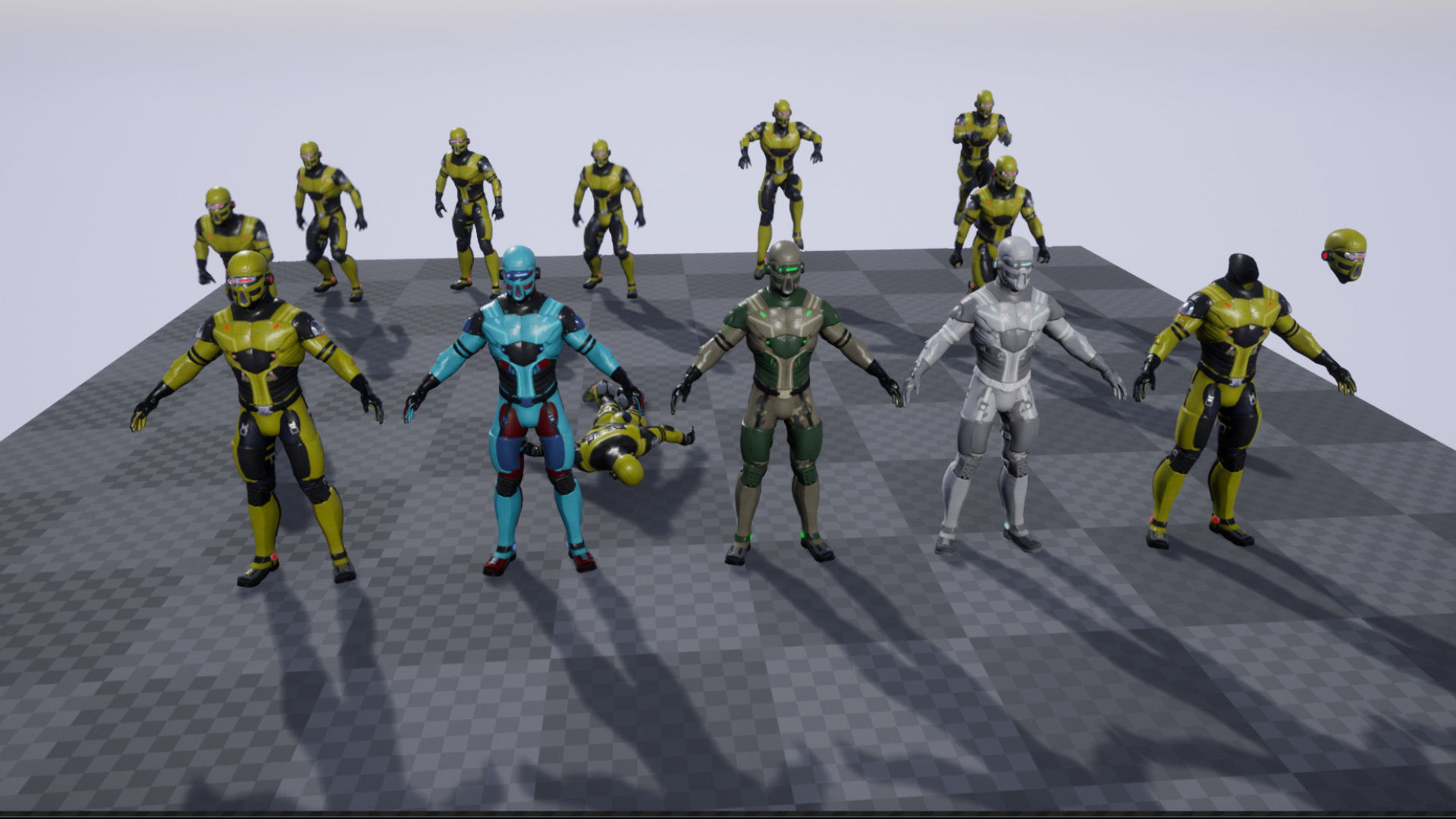 Sci-fi character 1 Low-poly 3D model_21