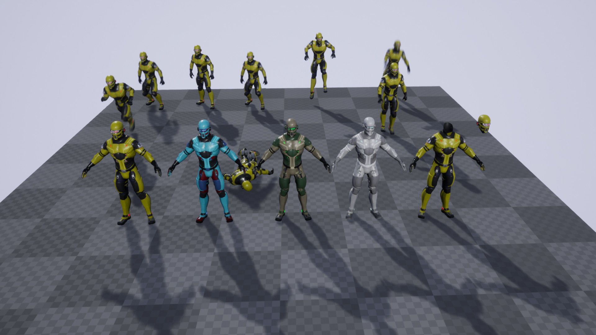 Sci-fi character 1 Low-poly 3D model_20