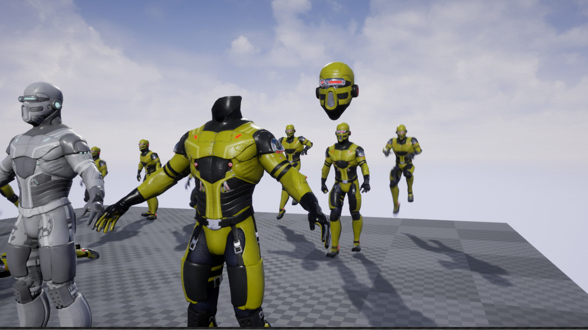 Sci-fi character 1 Low-poly 3D model_18