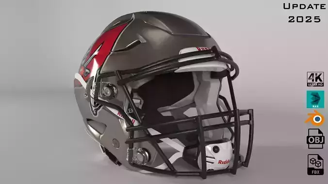 TAMPA BAY BUCCANEERS Helmet Football NFC SOUTH PBR update 2025 3D model