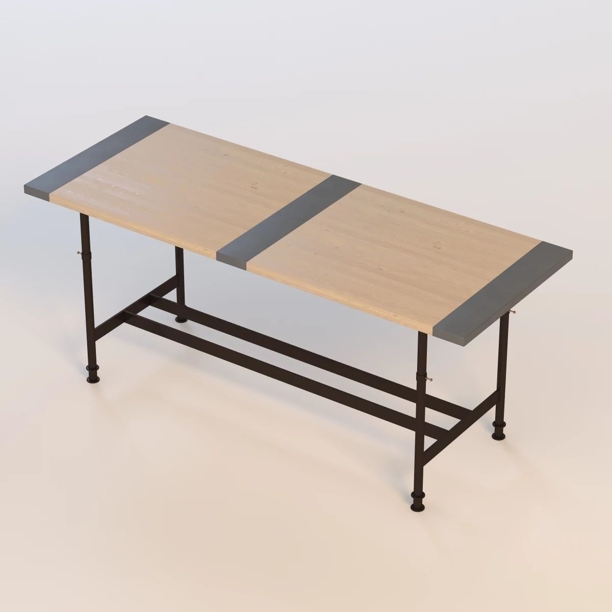 Adjustable Breadboard Table 3D model_4