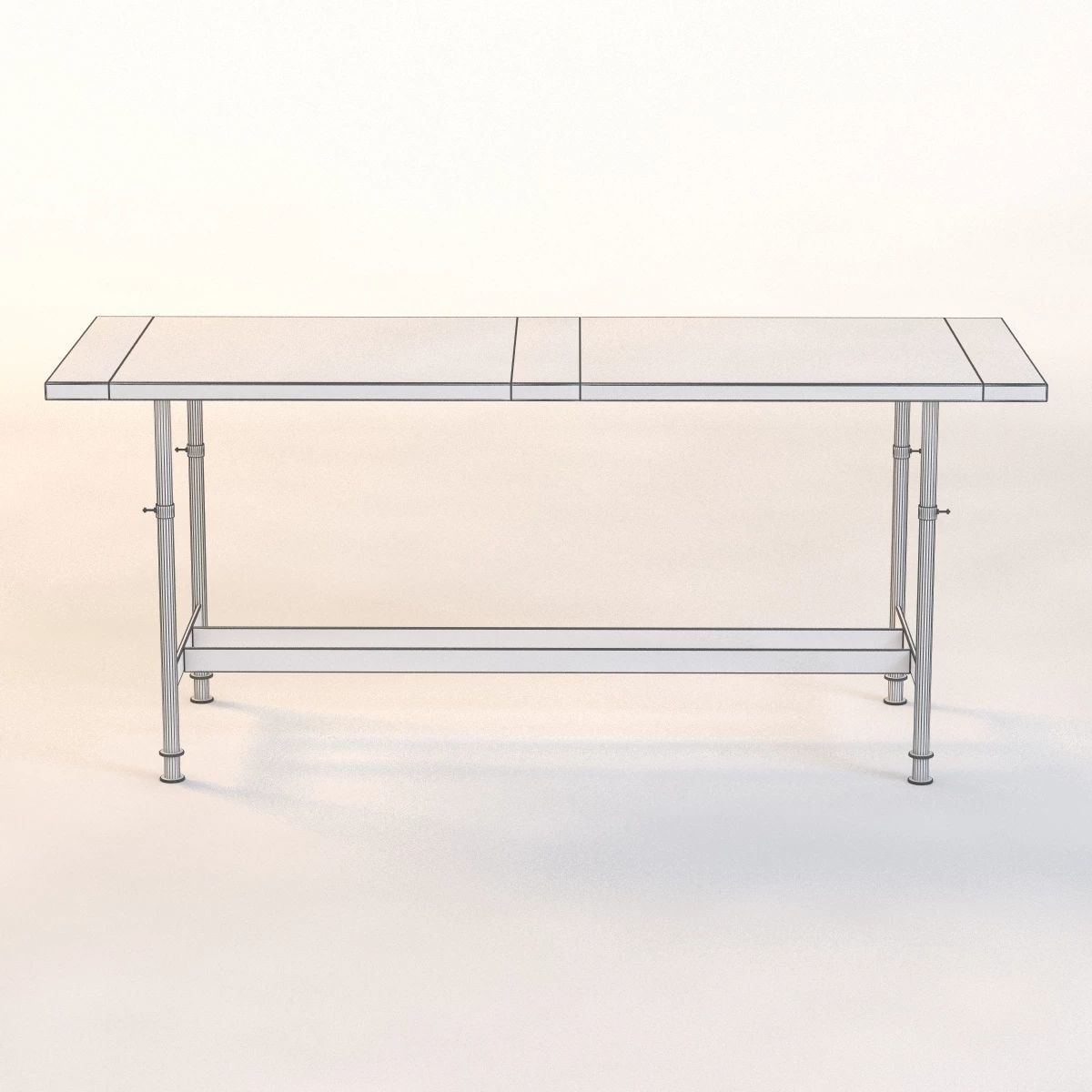 Adjustable Breadboard Table 3D model_10