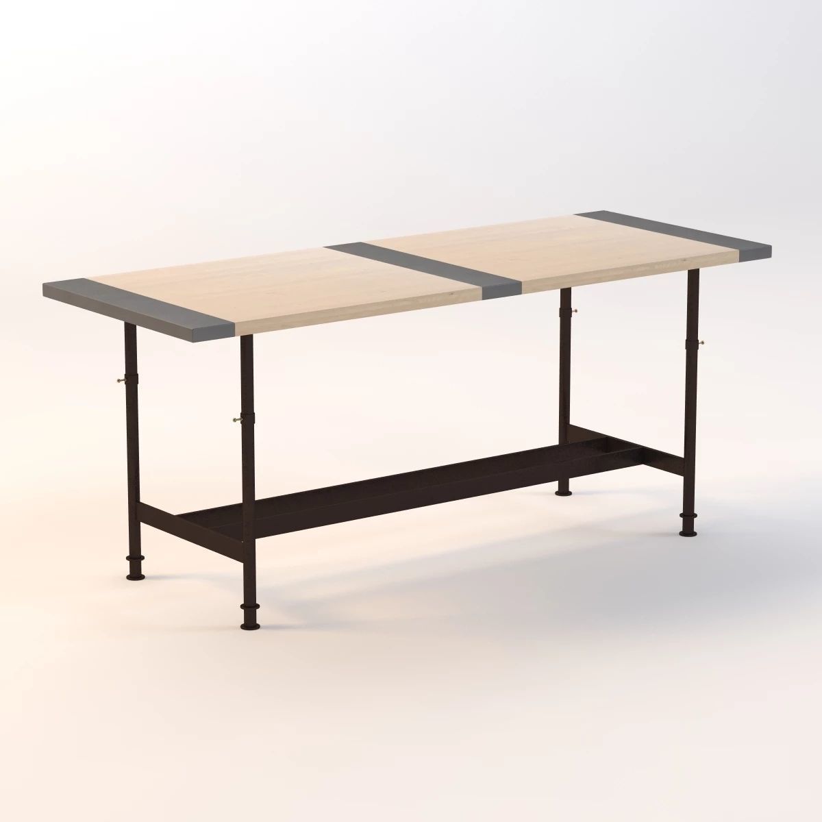 Adjustable Breadboard Table 3D model_1