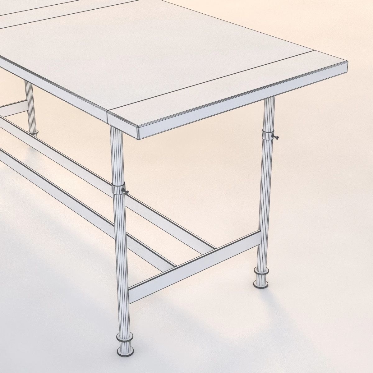 Adjustable Breadboard Table 3D model_6