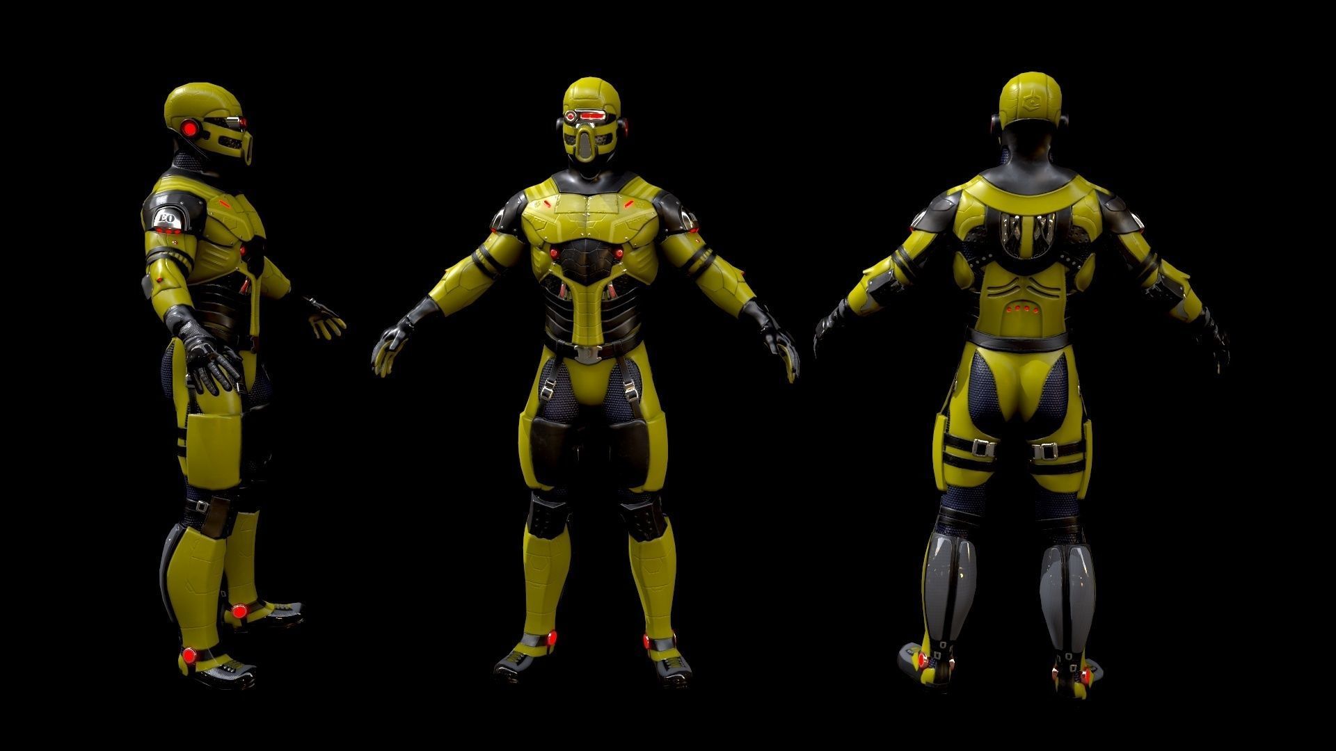 Sci-fi characters pack 3D Model Collection_29