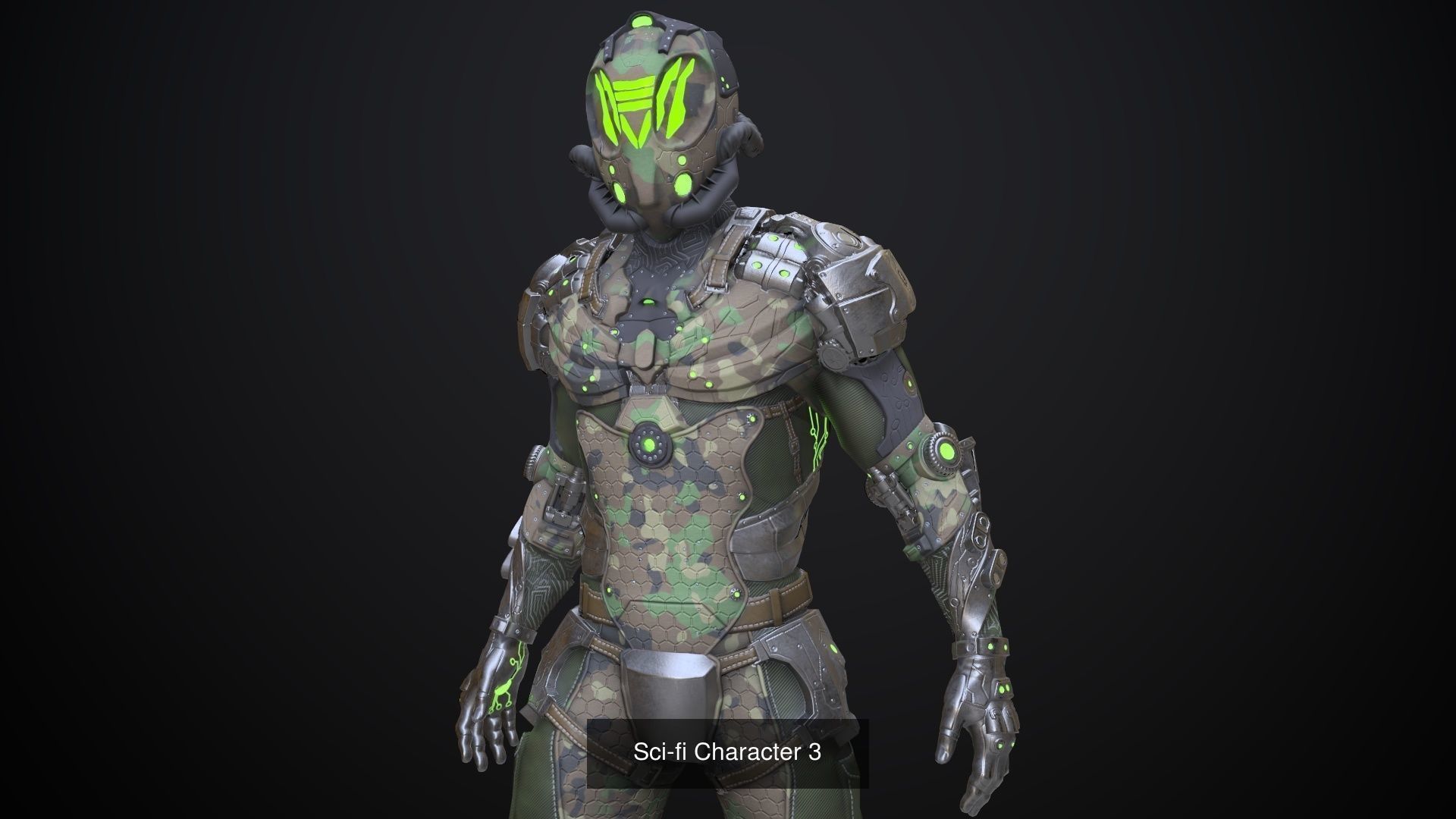 Sci-fi characters pack 3D Model Collection_16