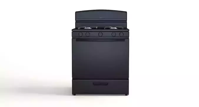 Amana 30 Inch Gas Range With Easyaccess Broiler Door 3D model