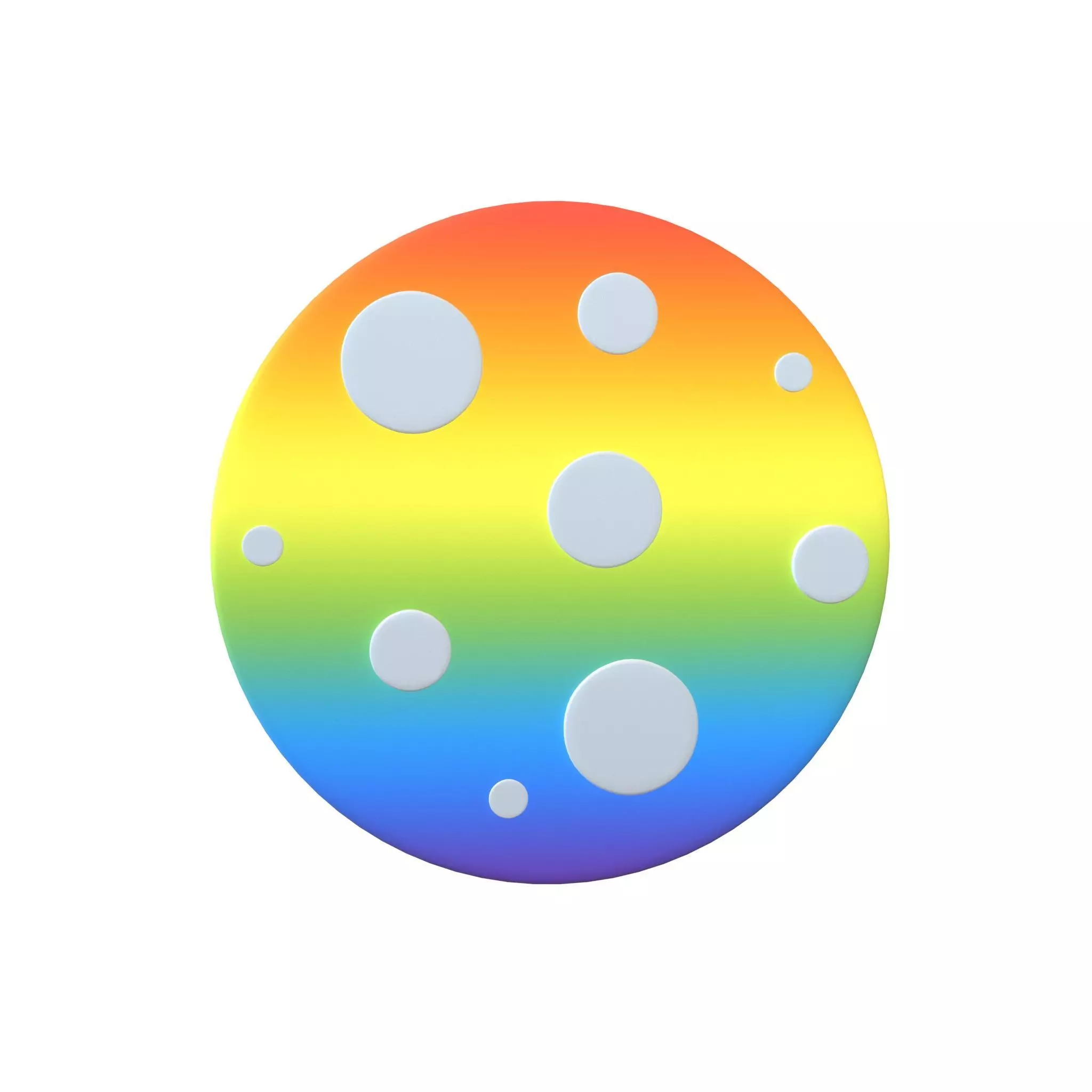 Twitter Version 1 Full Moon V1 002 Low-poly 3D model