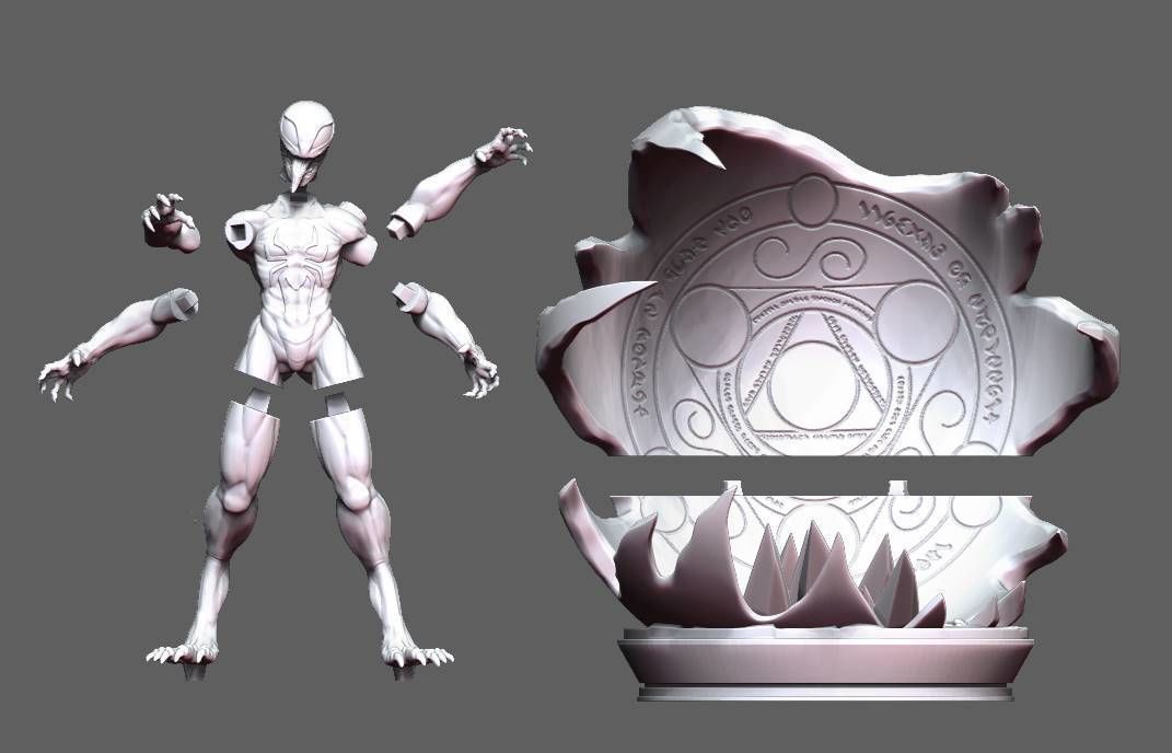 Venom ft Spiderman 3D print model_7