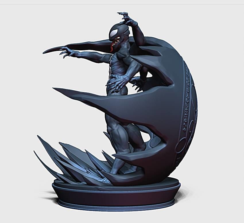 Venom ft Spiderman 3D print model_2