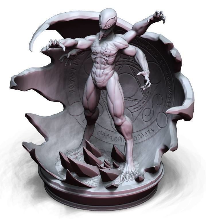 Venom ft Spiderman 3D print model_4