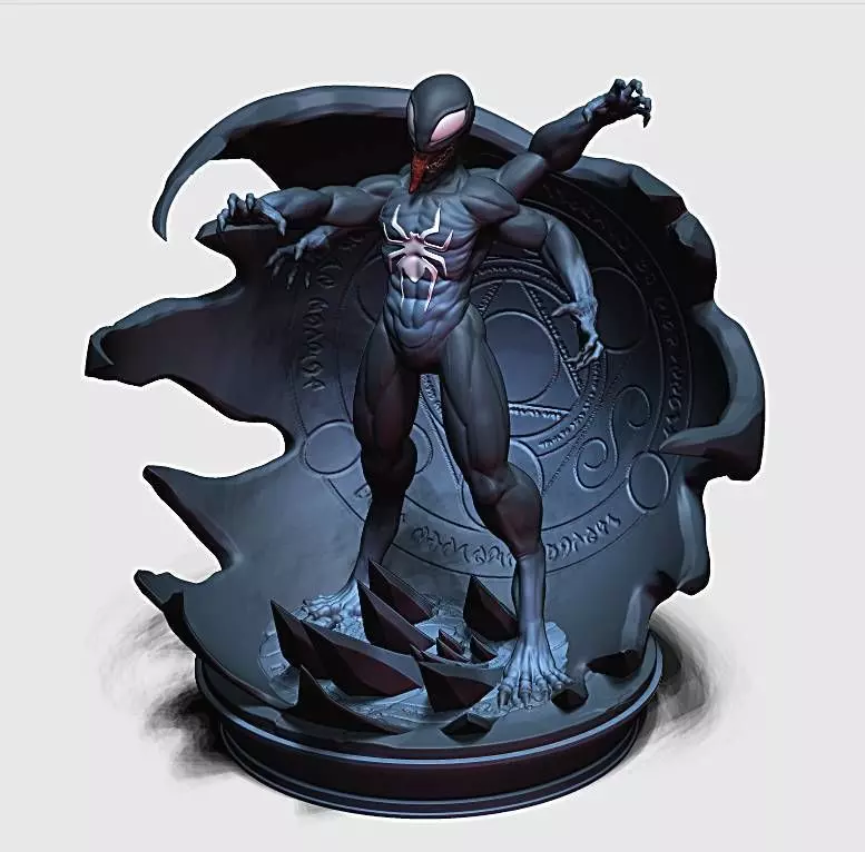 Venom ft Spiderman 3D print model_0