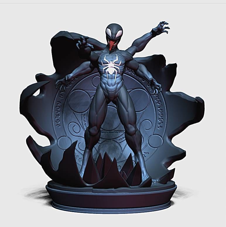 Venom ft Spiderman 3D print model_1