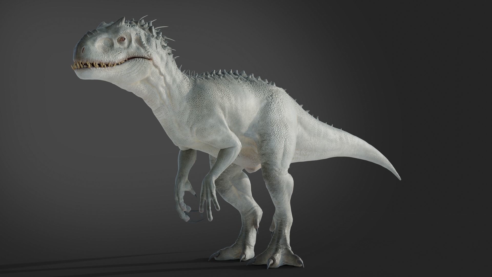 Jurassic World Park Indominus Rex Blender  Low-poly 3D model_5