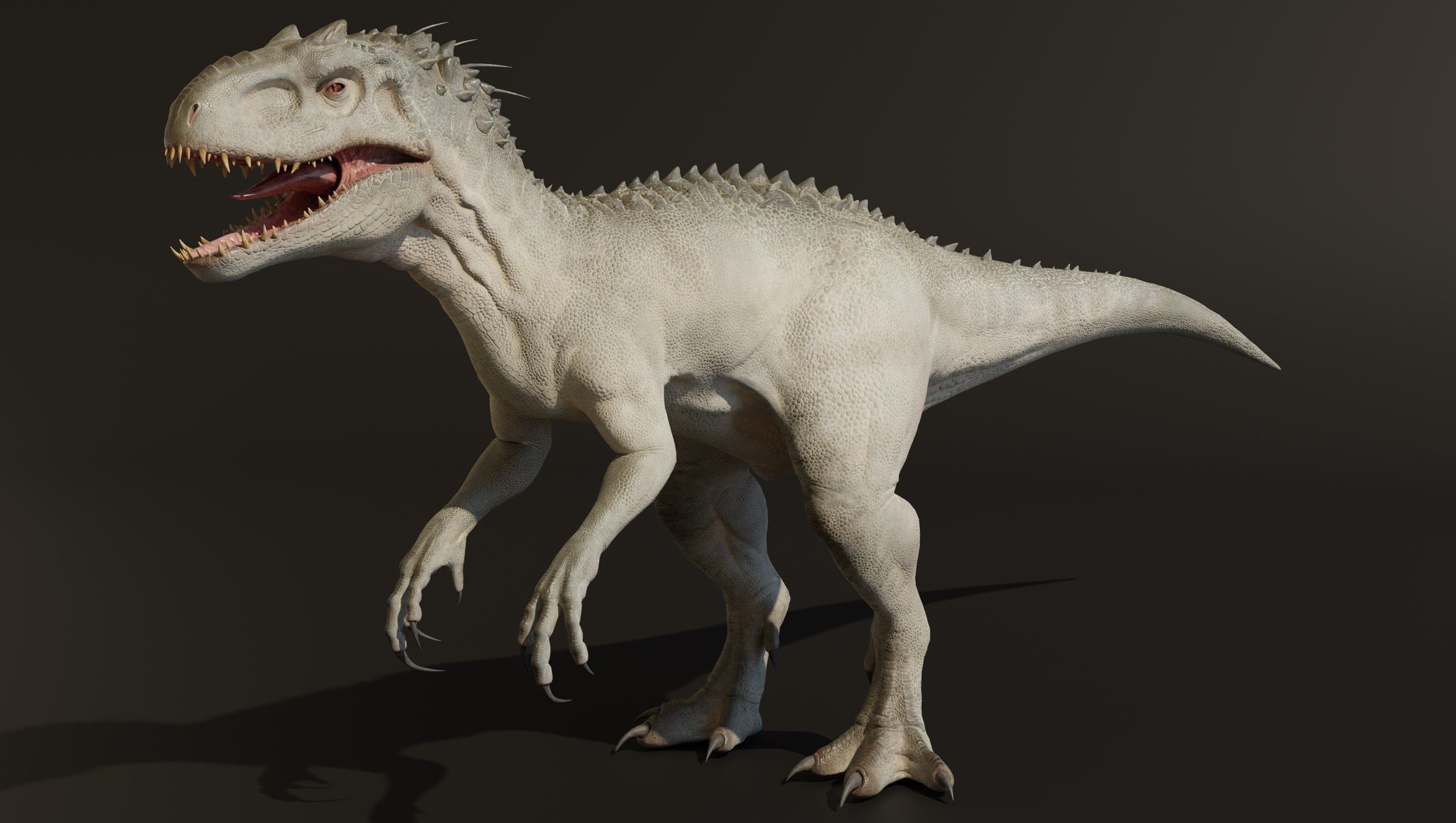 Jurassic World Park Indominus Rex Blender  Low-poly 3D model_19