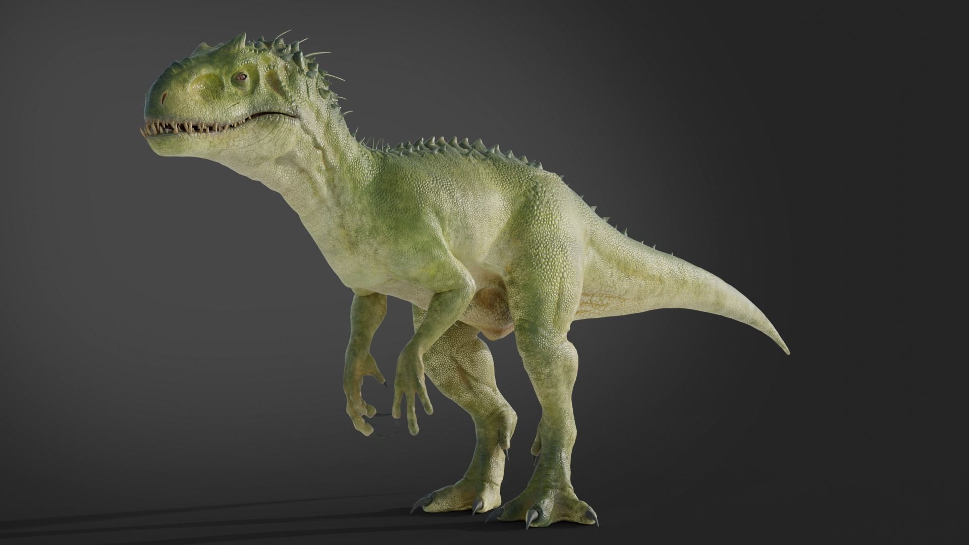Jurassic World Park Indominus Rex Blender  Low-poly 3D model_6