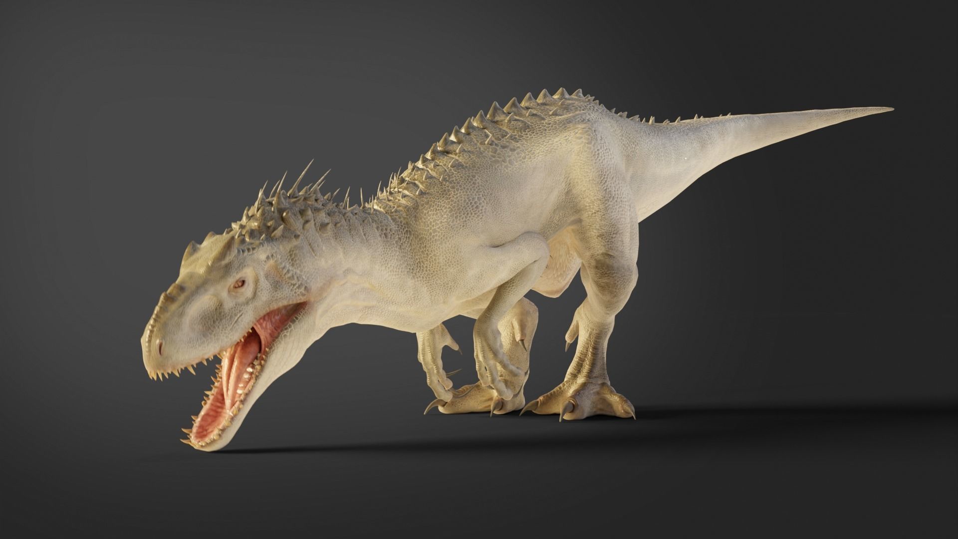 Jurassic World Park Indominus Rex Blender  Low-poly 3D model_22